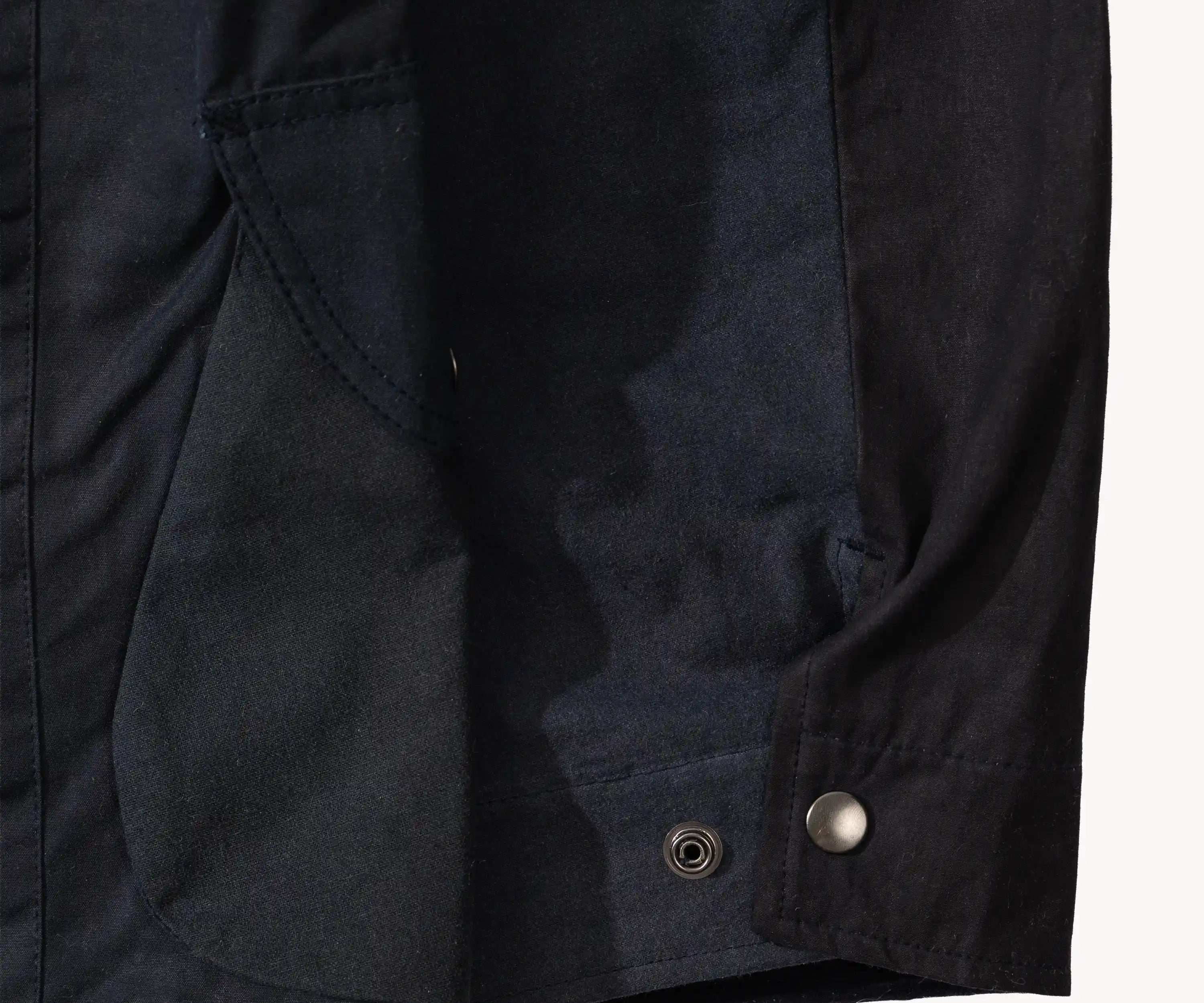 REWORK® STORMFISHER WAX JACKET - N° 032 Coats & Jackets LARGE / BLUE - BRUT Clothing