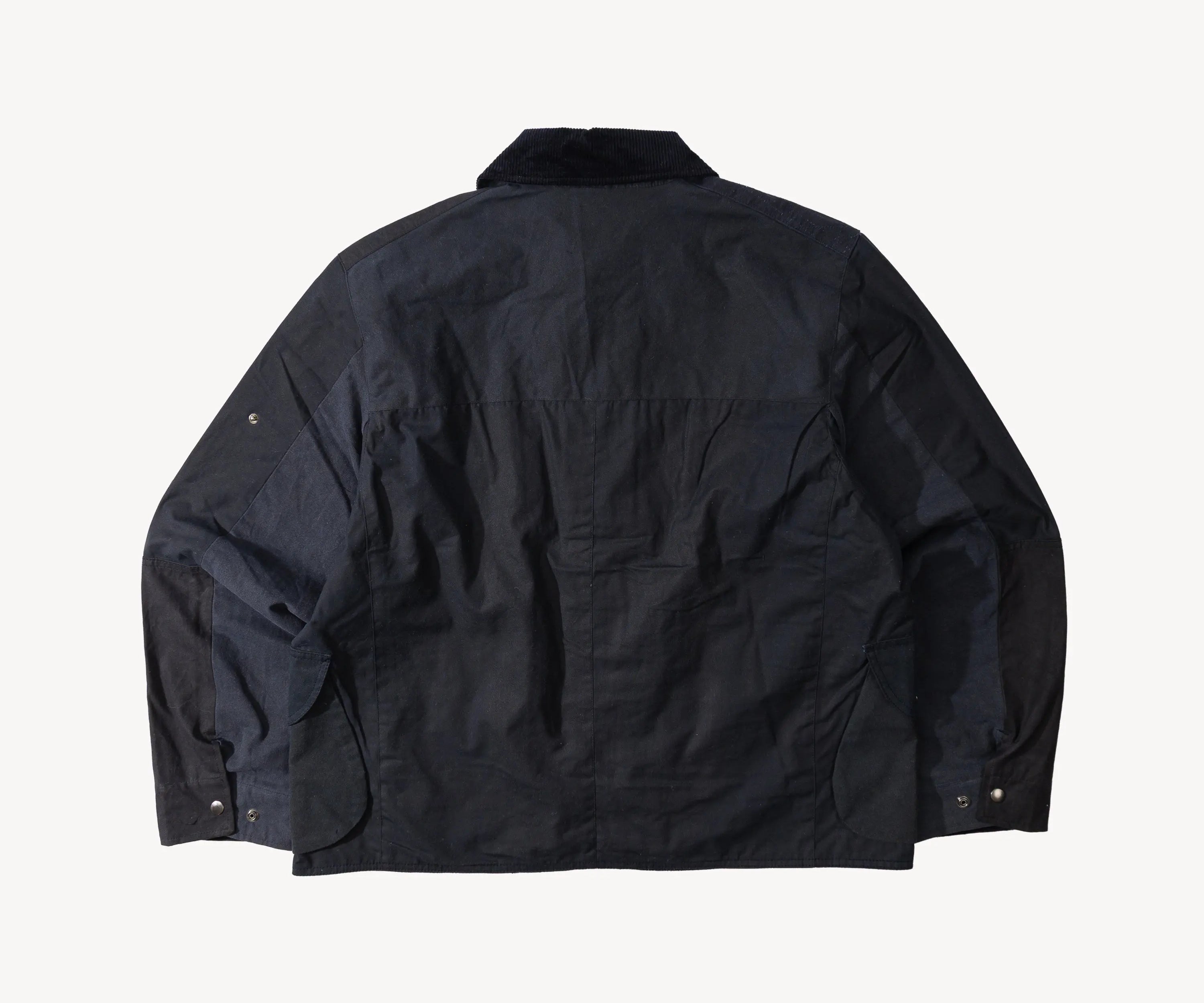 REWORK® STORMFISHER WAX JACKET - N° 032 Coats & Jackets LARGE / BLUE - BRUT Clothing