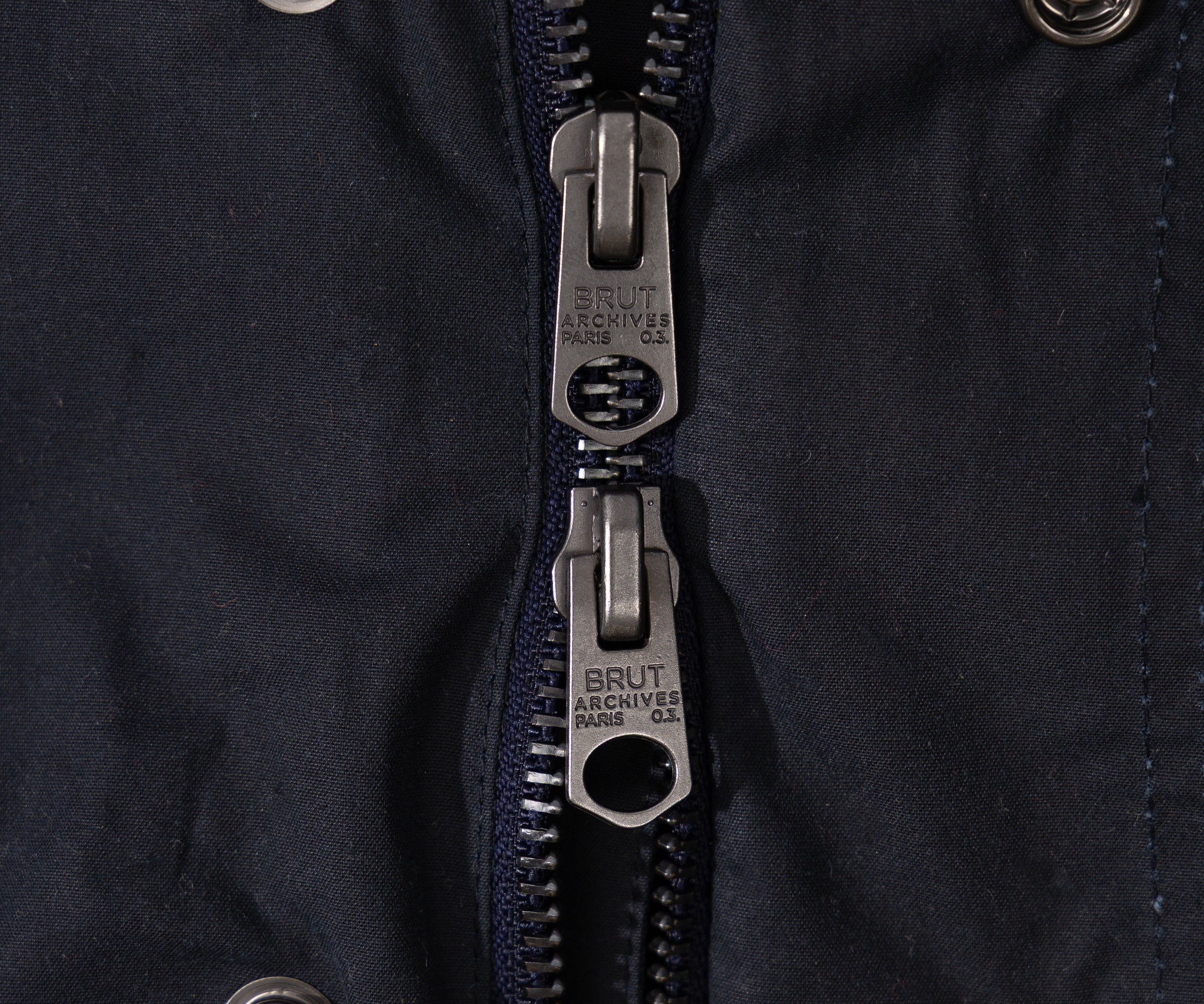 REWORK® STORMFISHER WAX JACKET - N° 033 Coats & Jackets LARGE / BLUE - BRUT Clothing