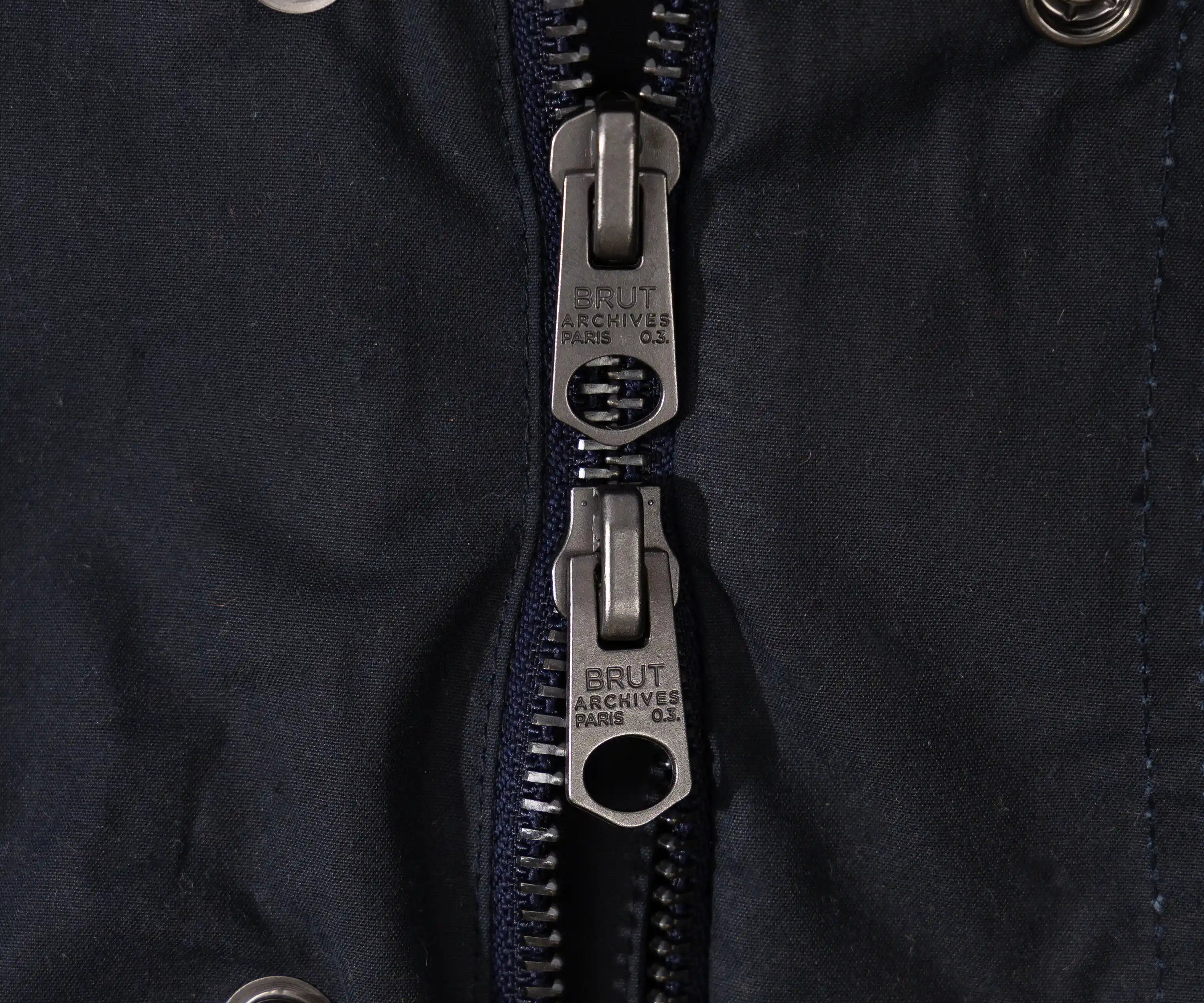 REWORK® STORMFISHER WAX JACKET - N° 033 Coats & Jackets LARGE / BLUE - BRUT Clothing