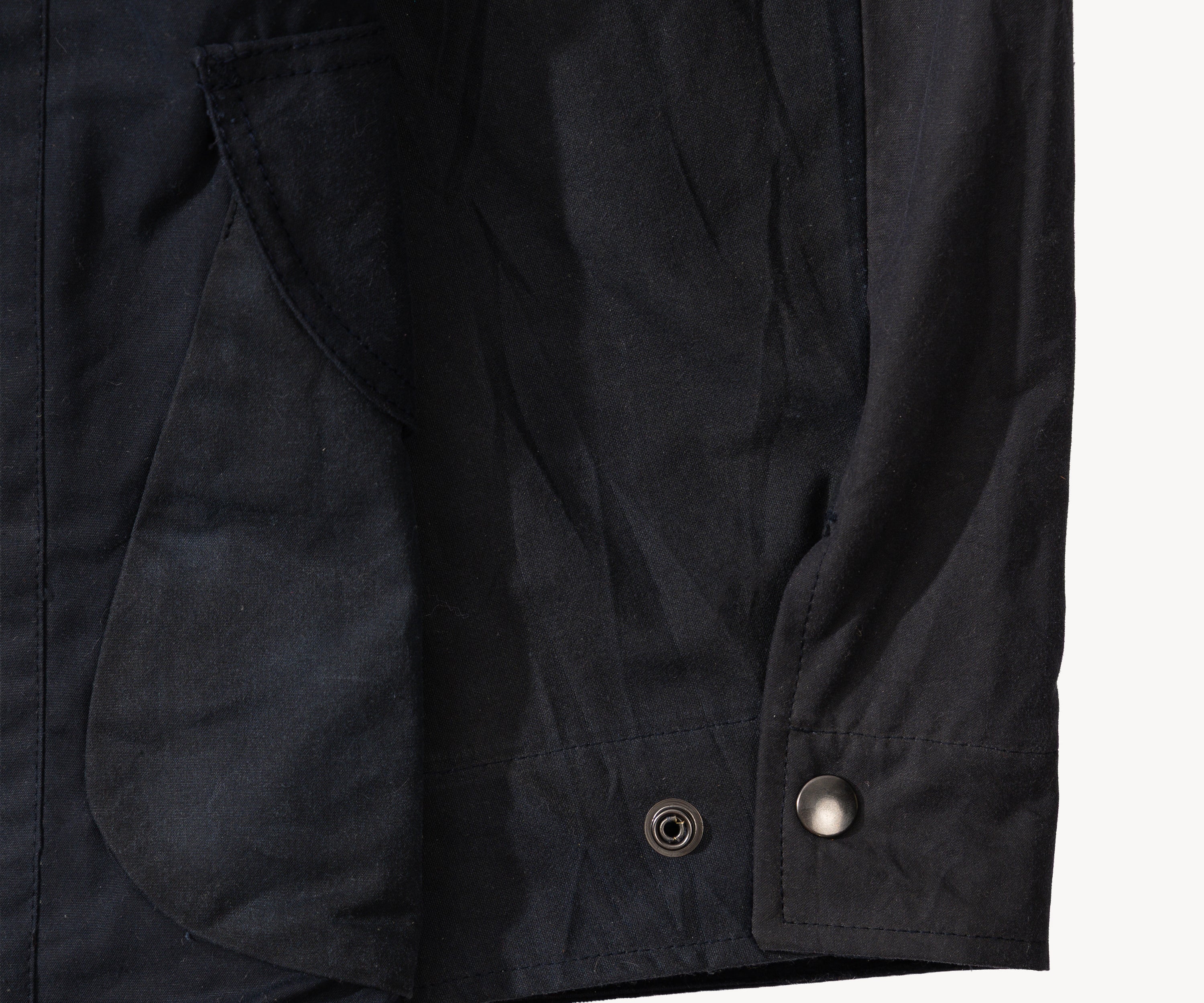 REWORK® STORMFISHER WAX JACKET - N° 033 Coats & Jackets LARGE / BLUE - BRUT Clothing