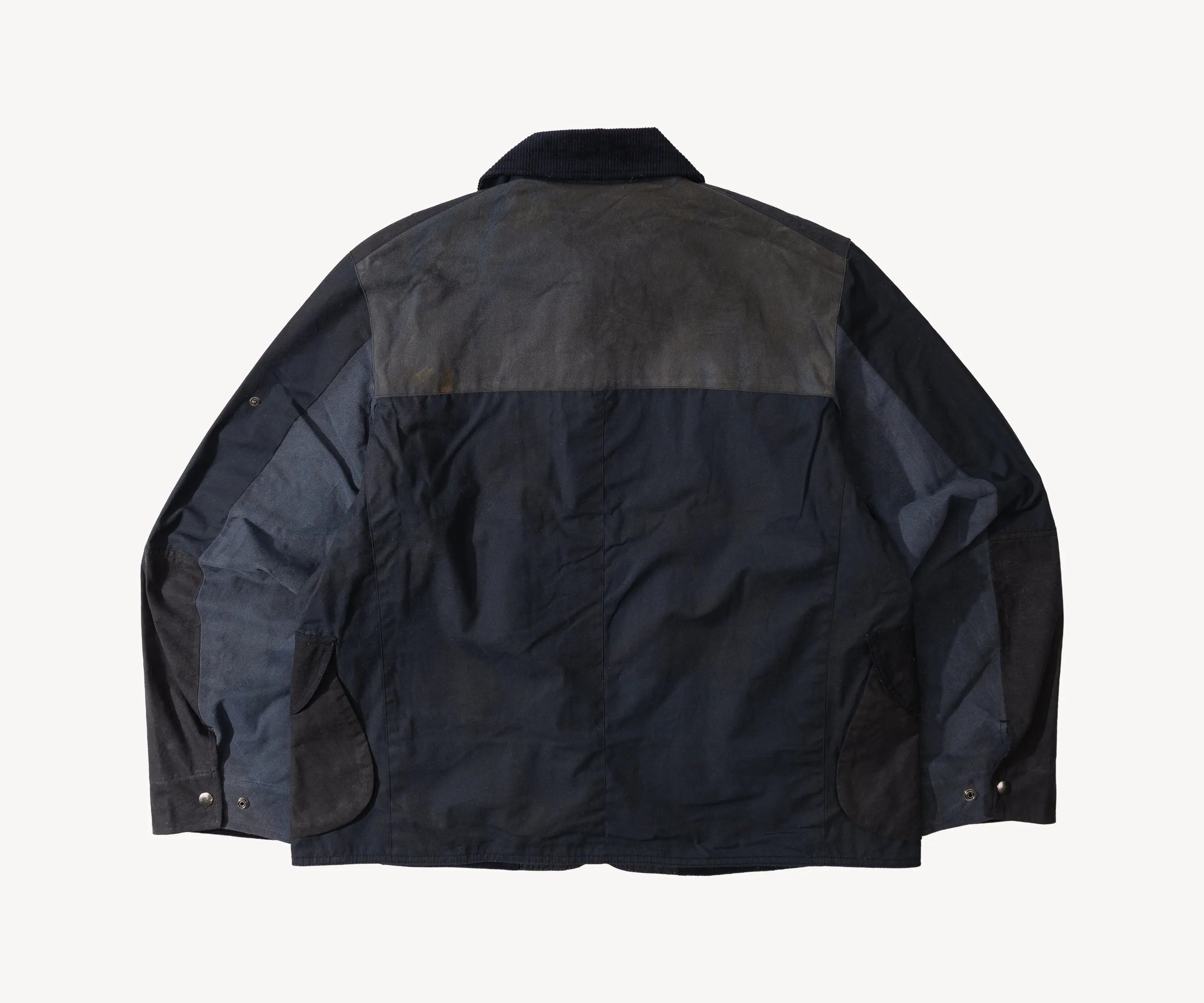 REWORK® STORMFISHER WAX JACKET - N° 034 Coats & Jackets LARGE / BLUE - BRUT Clothing