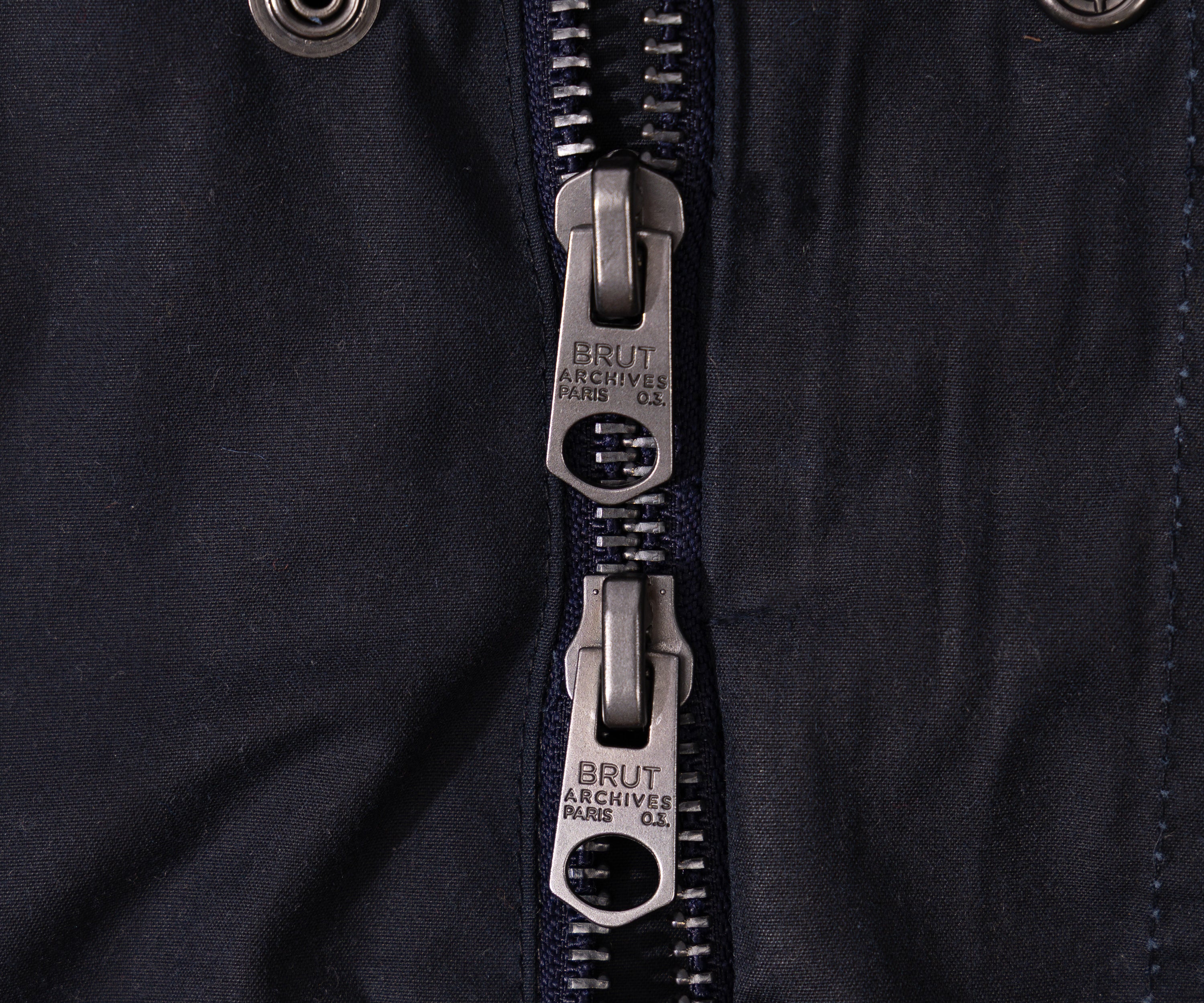 REWORK® STORMFISHER WAX JACKET - N° 038 Manteaux et vestes LARGE / BLEU - BRUT Clothing