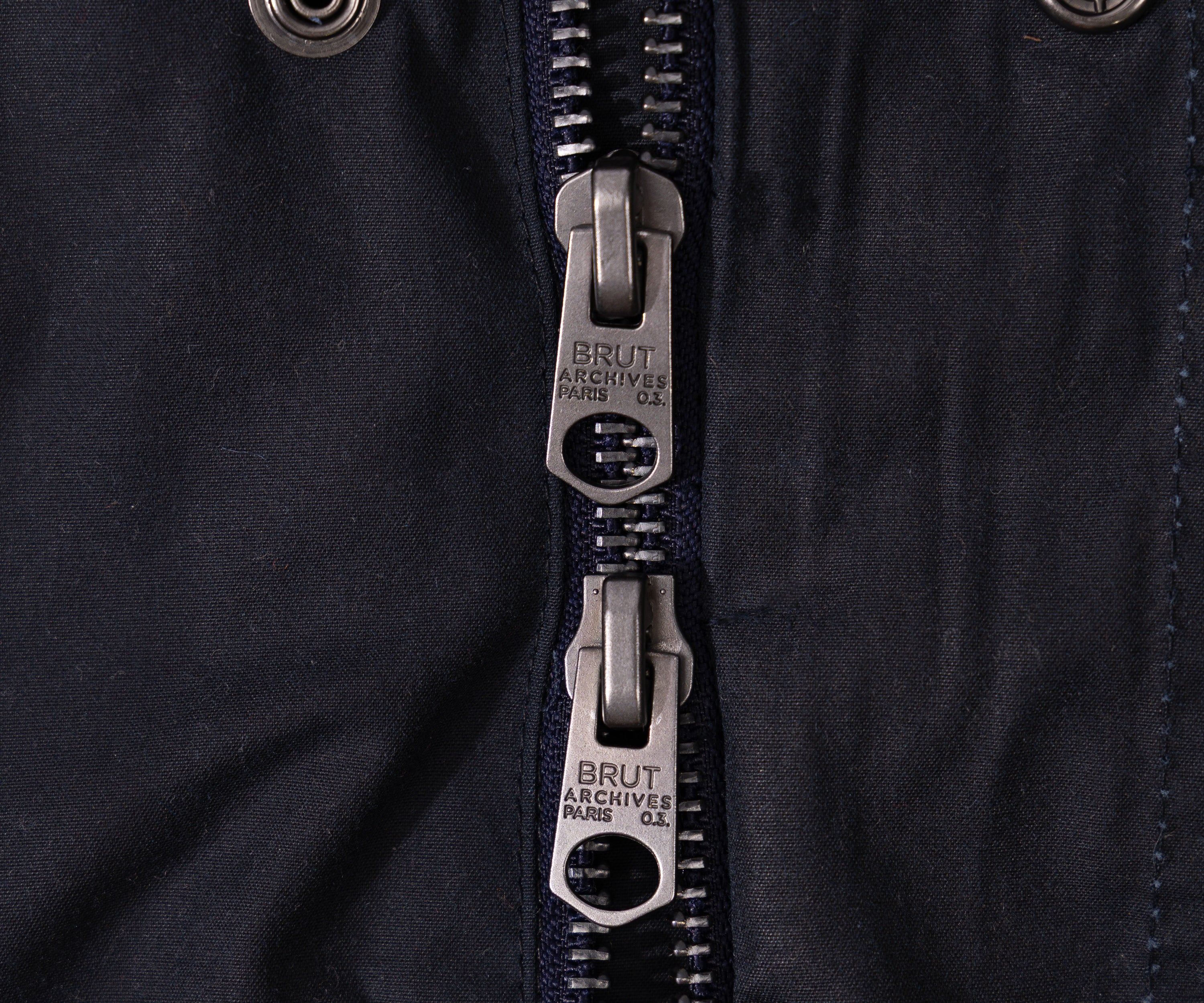 REWORK® STORMFISHER WAX JACKET - N° 038 Coats & Jackets LARGE / BLUE - BRUT Clothing