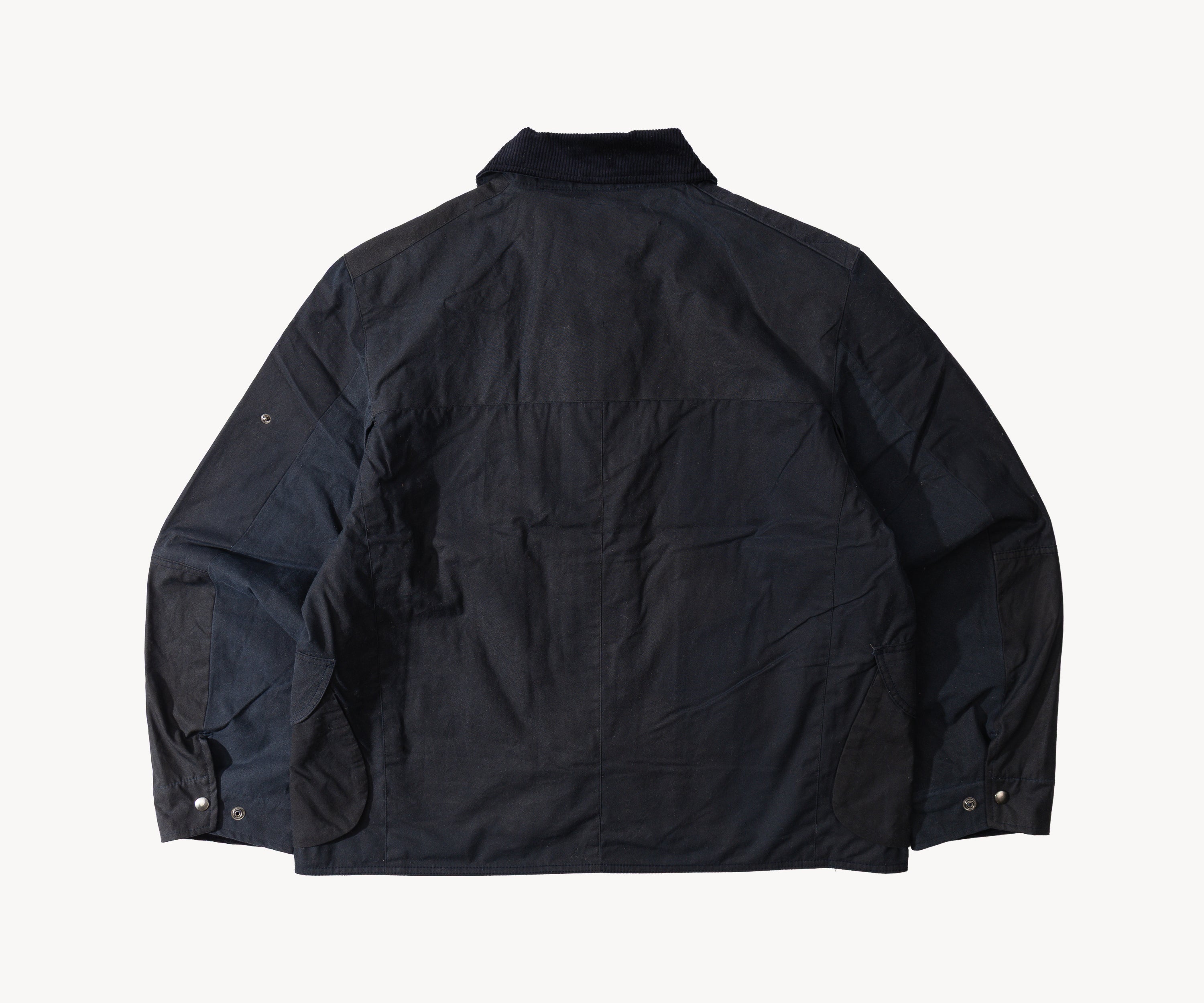 REWORK® STORMFISHER WAX JACKET - N° 038 Coats & Jackets LARGE / BLUE - BRUT Clothing