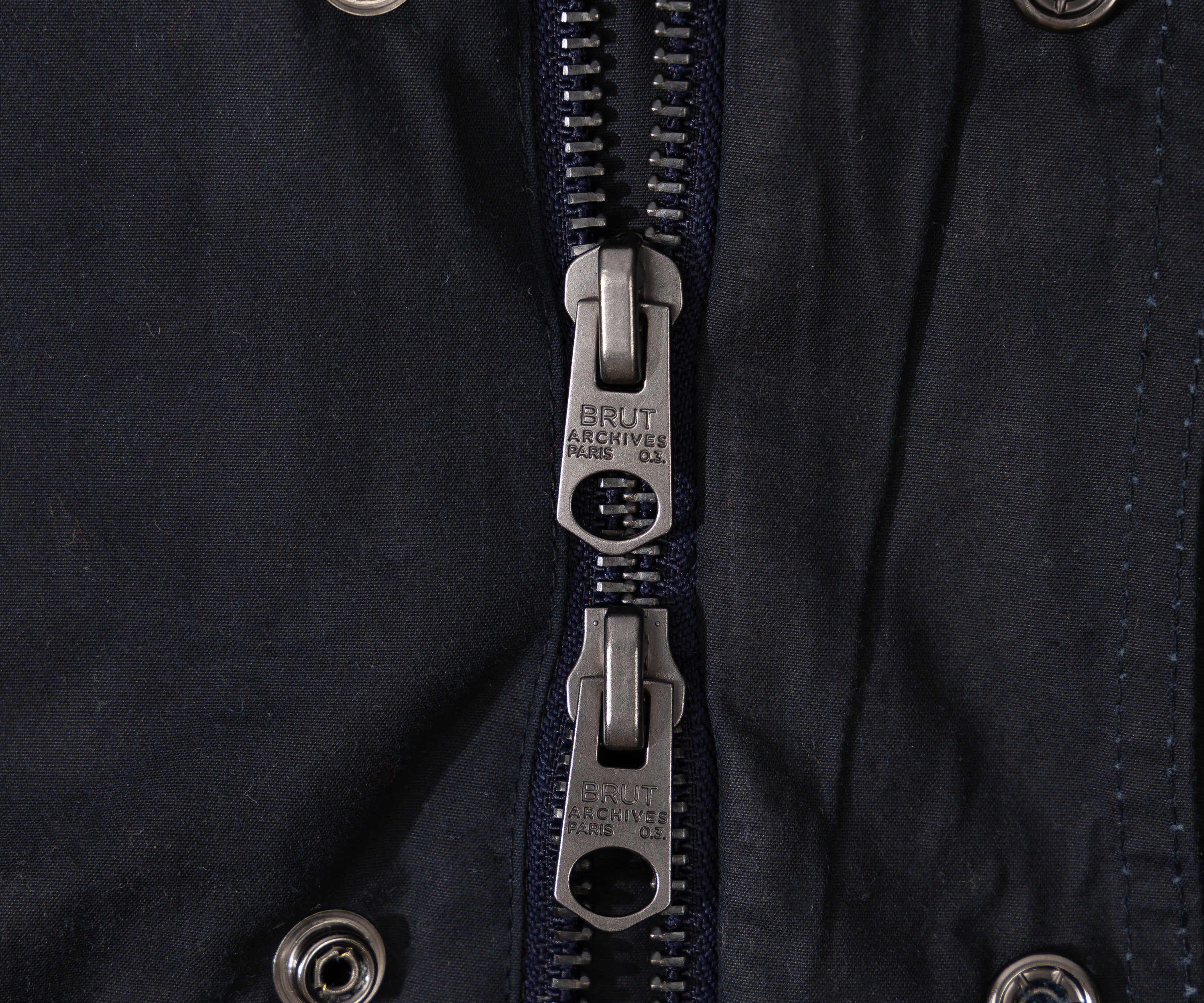 REWORK® STORMFISHER WAX JACKET - N° 039 Coats & Jackets LARGE / BLUE - BRUT Clothing
