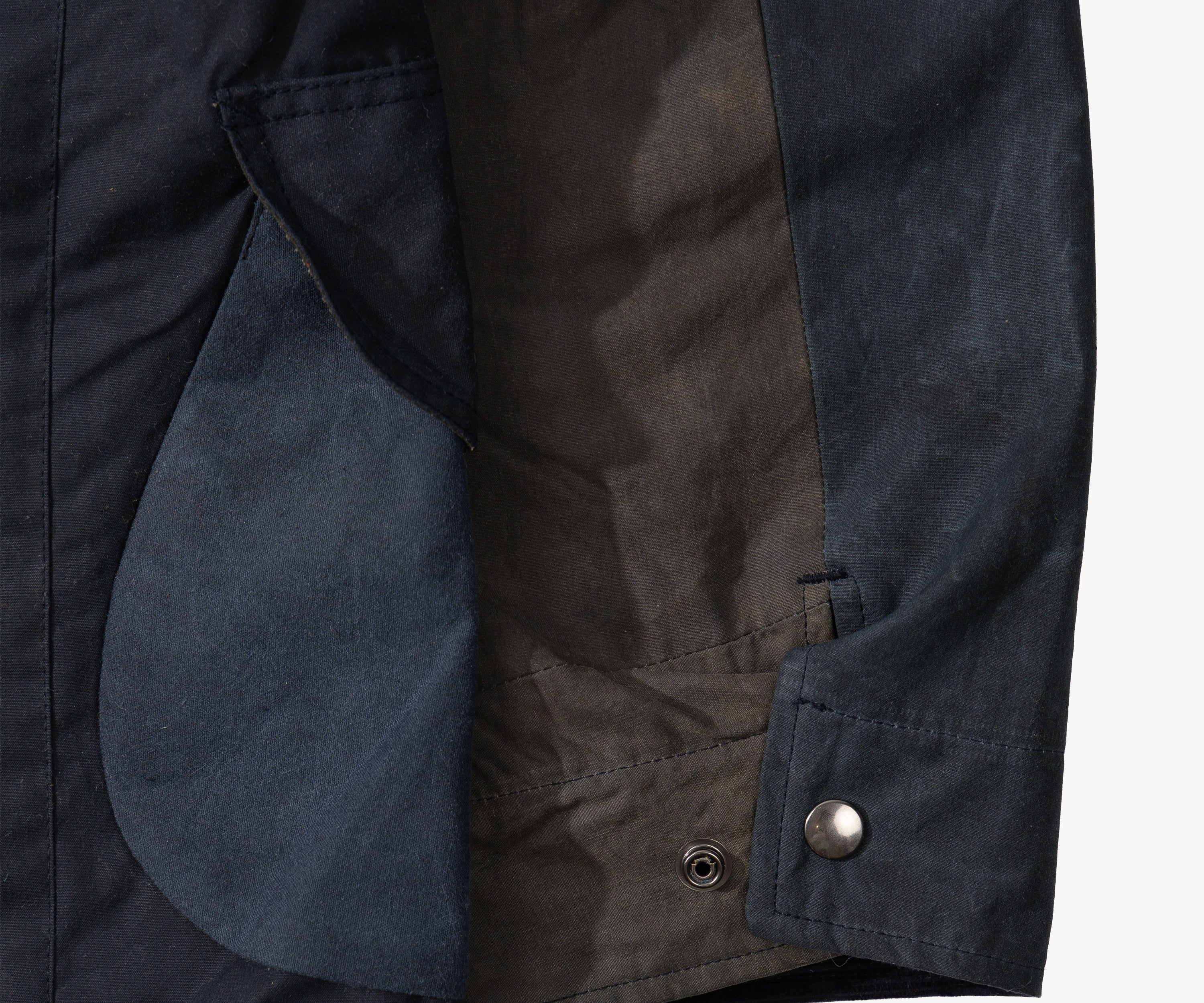 REWORK® STORMFISHER WAX JACKET - N° 039 Coats & Jackets LARGE / BLUE - BRUT Clothing