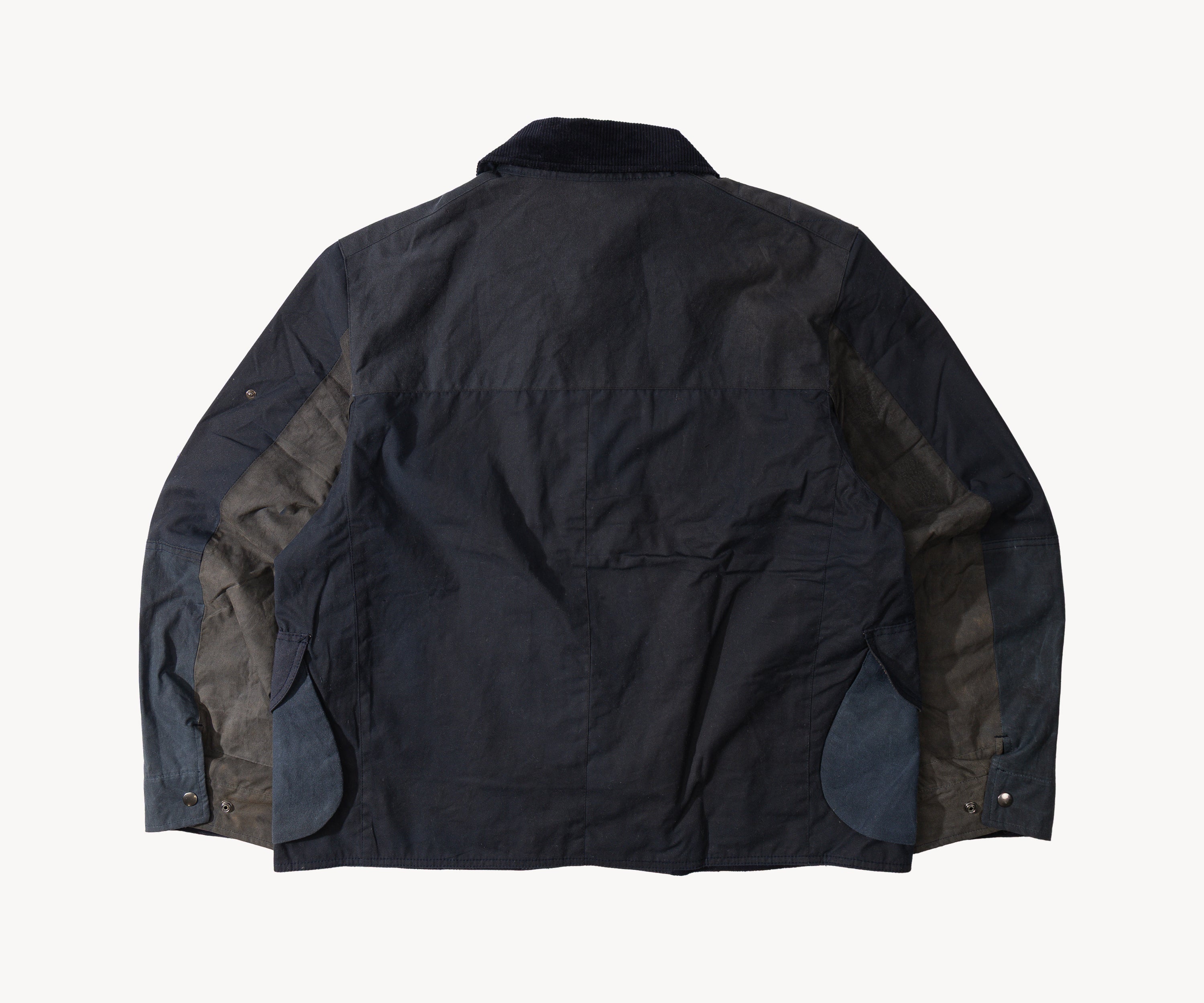 REWORK® STORMFISHER WAX JACKET - N° 039 Coats & Jackets LARGE / BLUE - BRUT Clothing