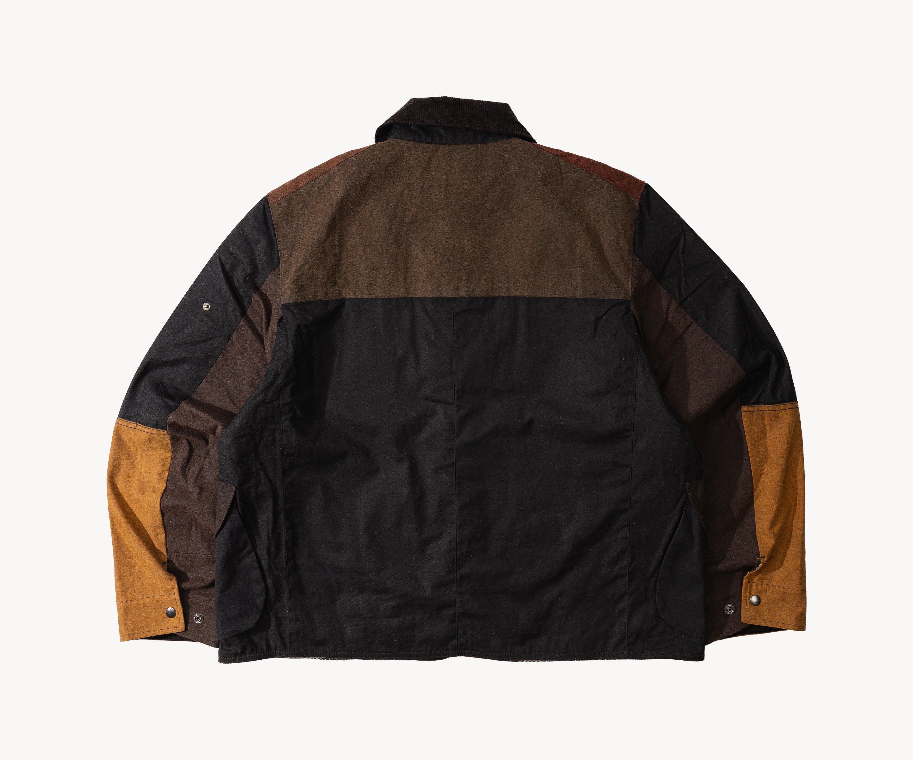 REWORK® STORMFISHER WAX JACKET - N° 043 Coats & Jackets X-LARGE / BROWN - BRUT Clothing