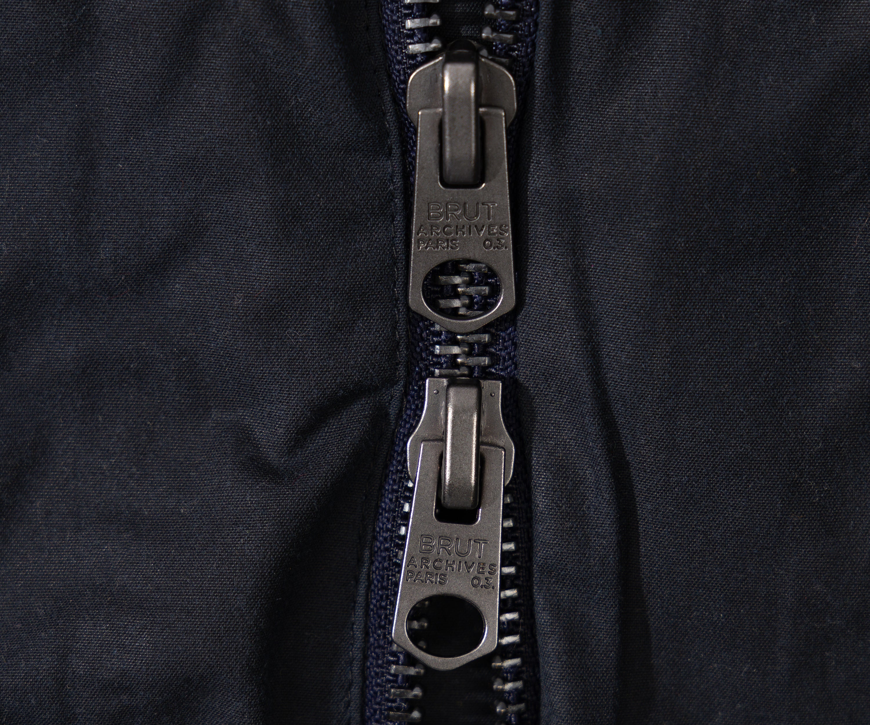 REWORK® STORMFISHER WAX JACKET - N° 044 Coats & Jackets X-LARGE / BLUE - BRUT Clothing