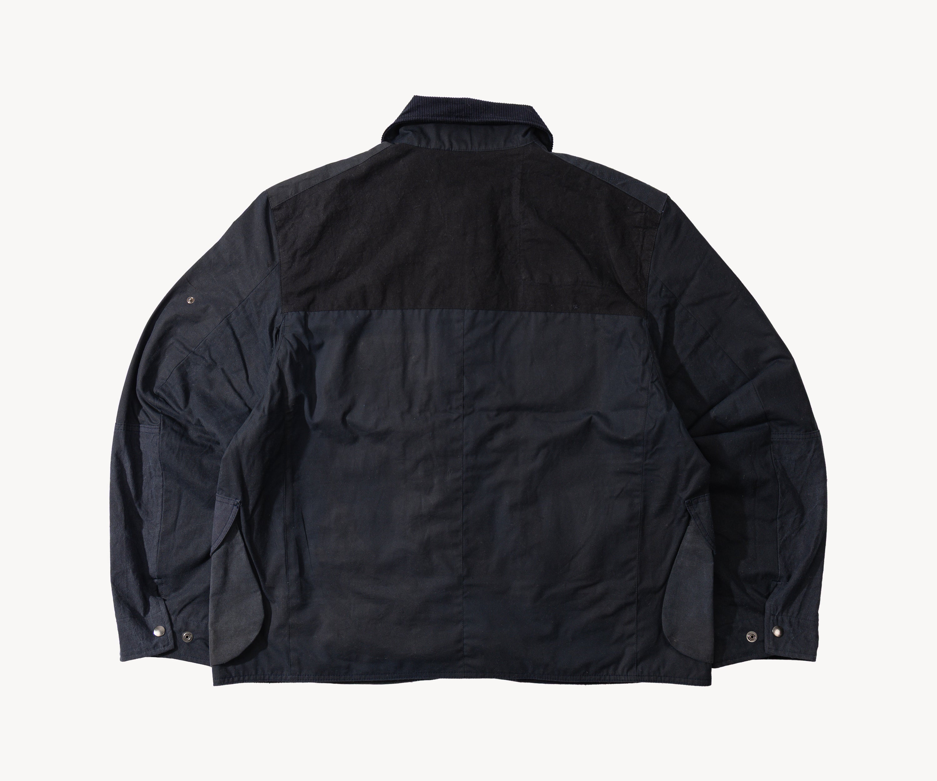 REWORK® STORMFISHER WAX JACKET - N° 044 Manteaux et vestes X-LARGE / BLEU - BRUT Clothing
