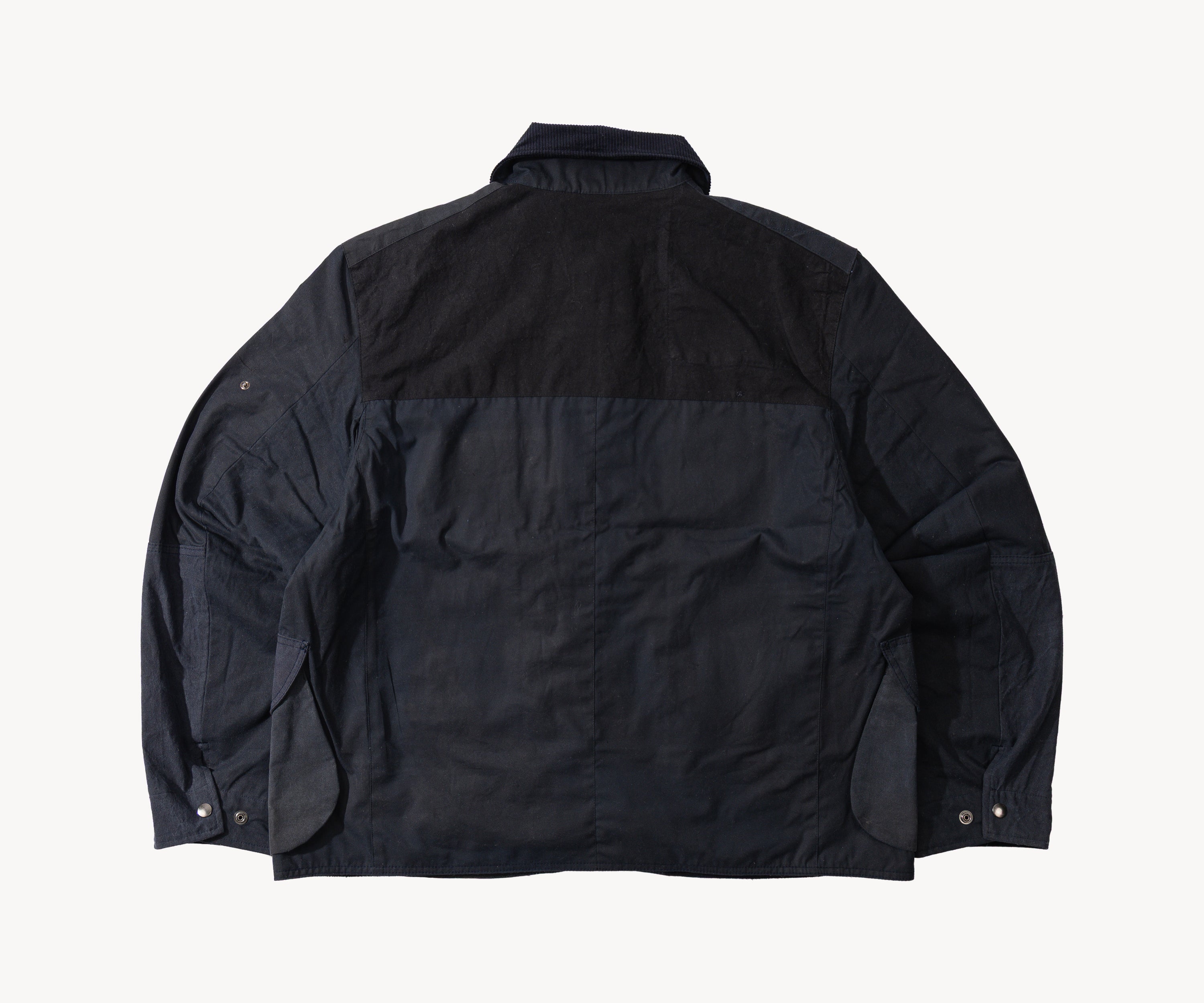 REWORK® STORMFISHER WAX JACKET - N° 044 Coats & Jackets X-LARGE / BLUE - BRUT Clothing