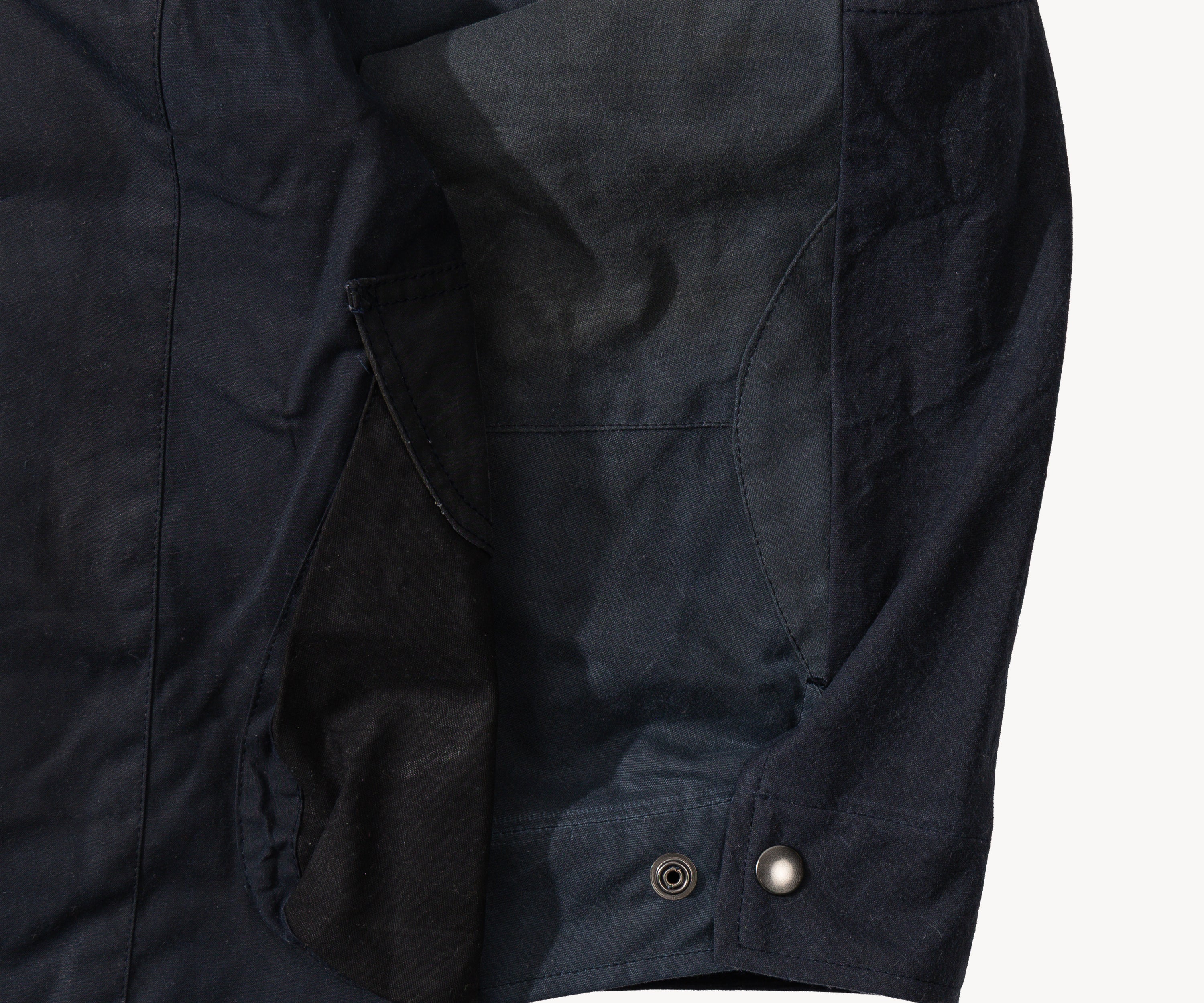REWORK® STORMFISHER WAX JACKET - N° 045 Coats & Jackets X-LARGE / BLUE - BRUT Clothing