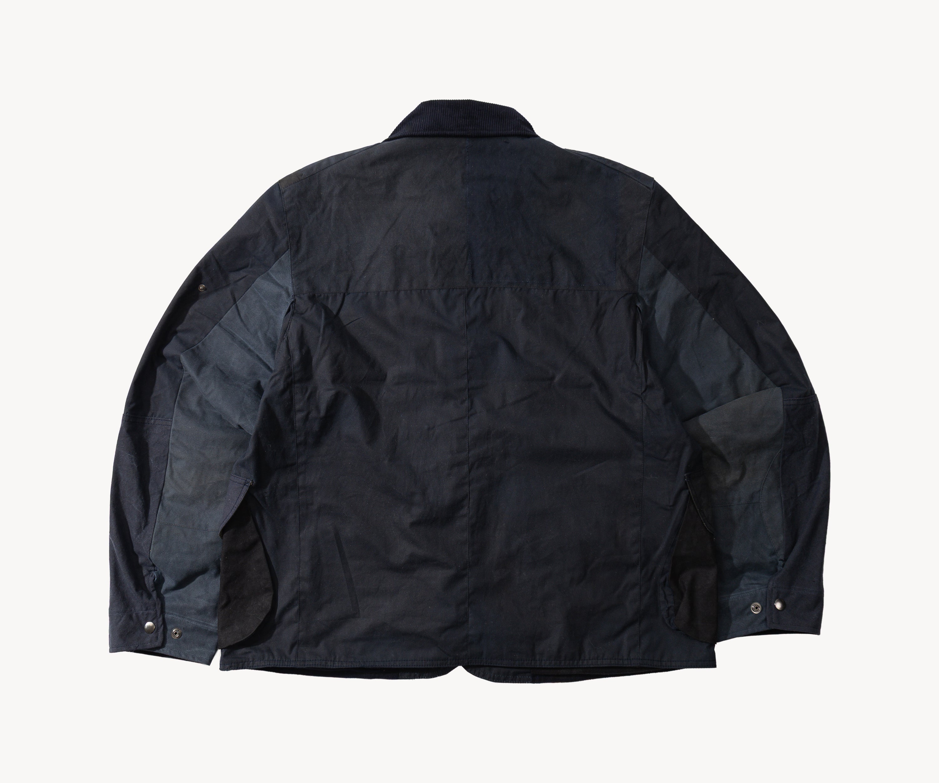 REWORK® STORMFISHER WAX JACKET - N° 045 Coats & Jackets X-LARGE / BLUE - BRUT Clothing