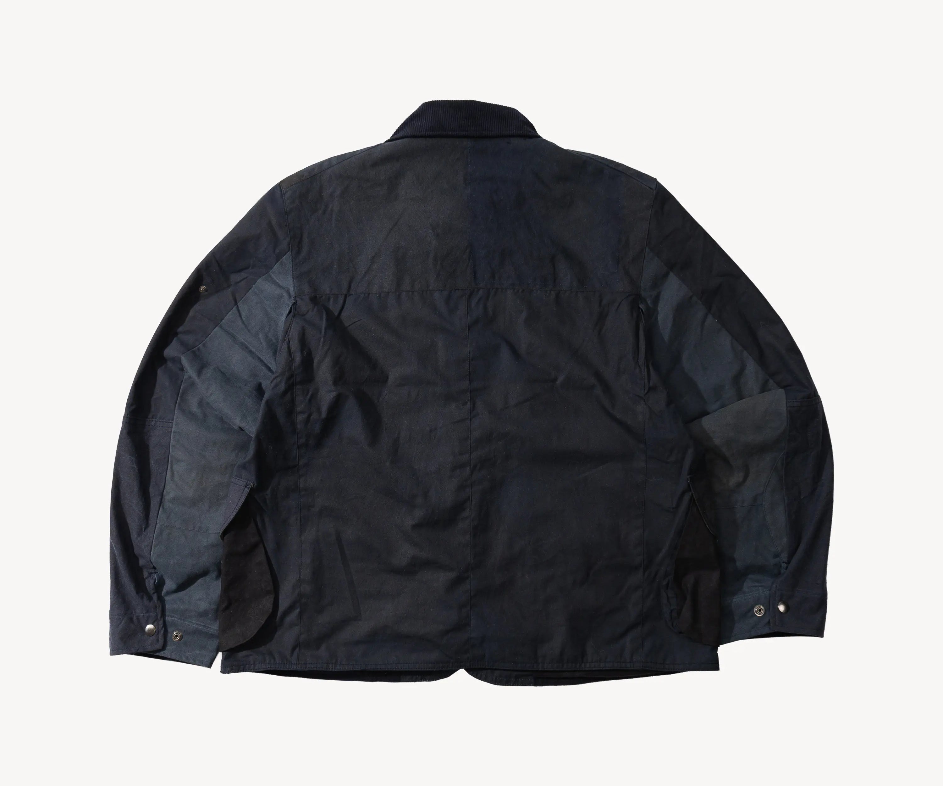 REWORK® STORMFISHER WAX JACKET - N° 045 Coats & Jackets X-LARGE / BLUE - BRUT Clothing