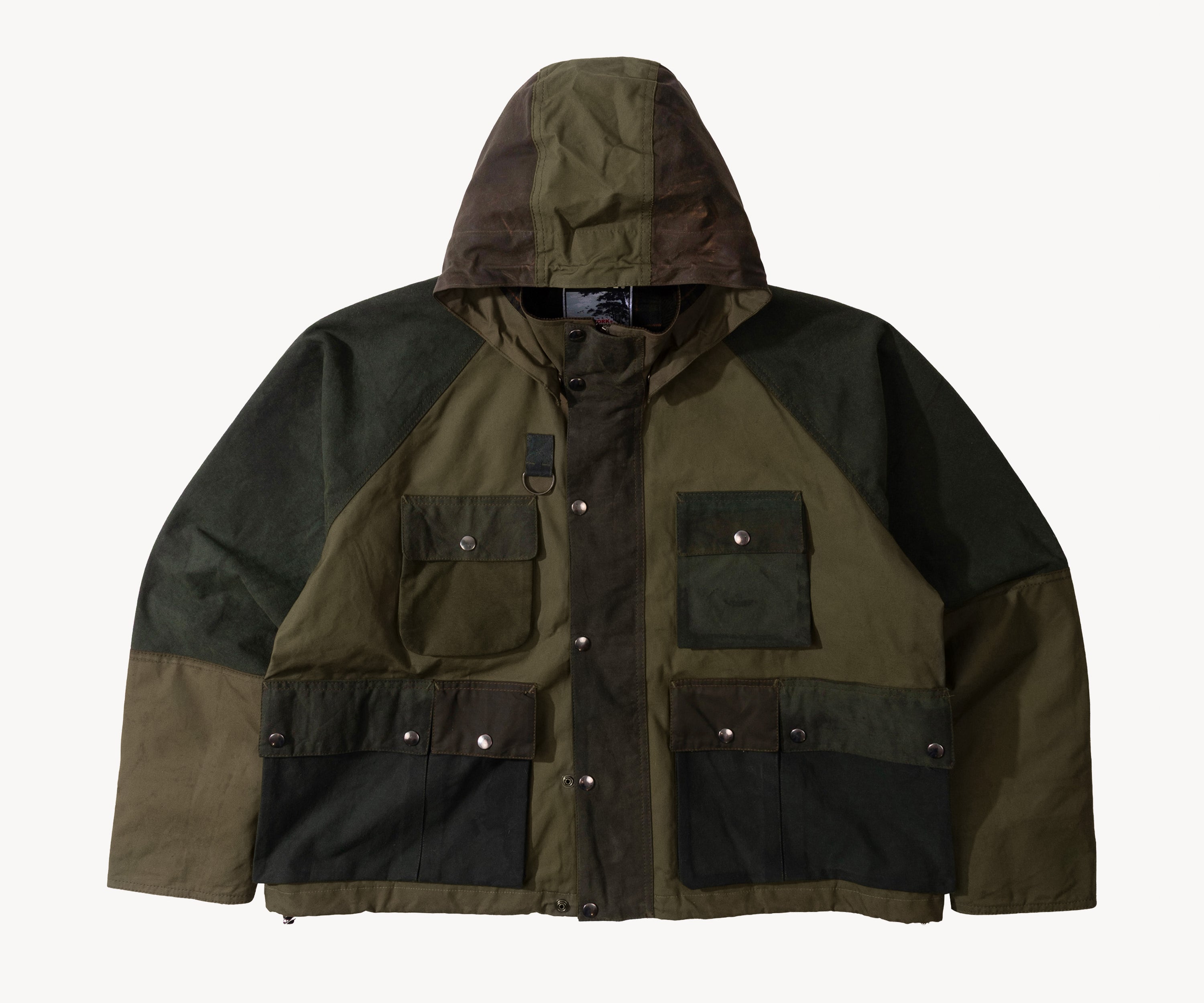 REWORK® TRIAL WAX JACKET - N° 011 Manteaux et vestes MEDIUM / VERT - BRUT Clothing