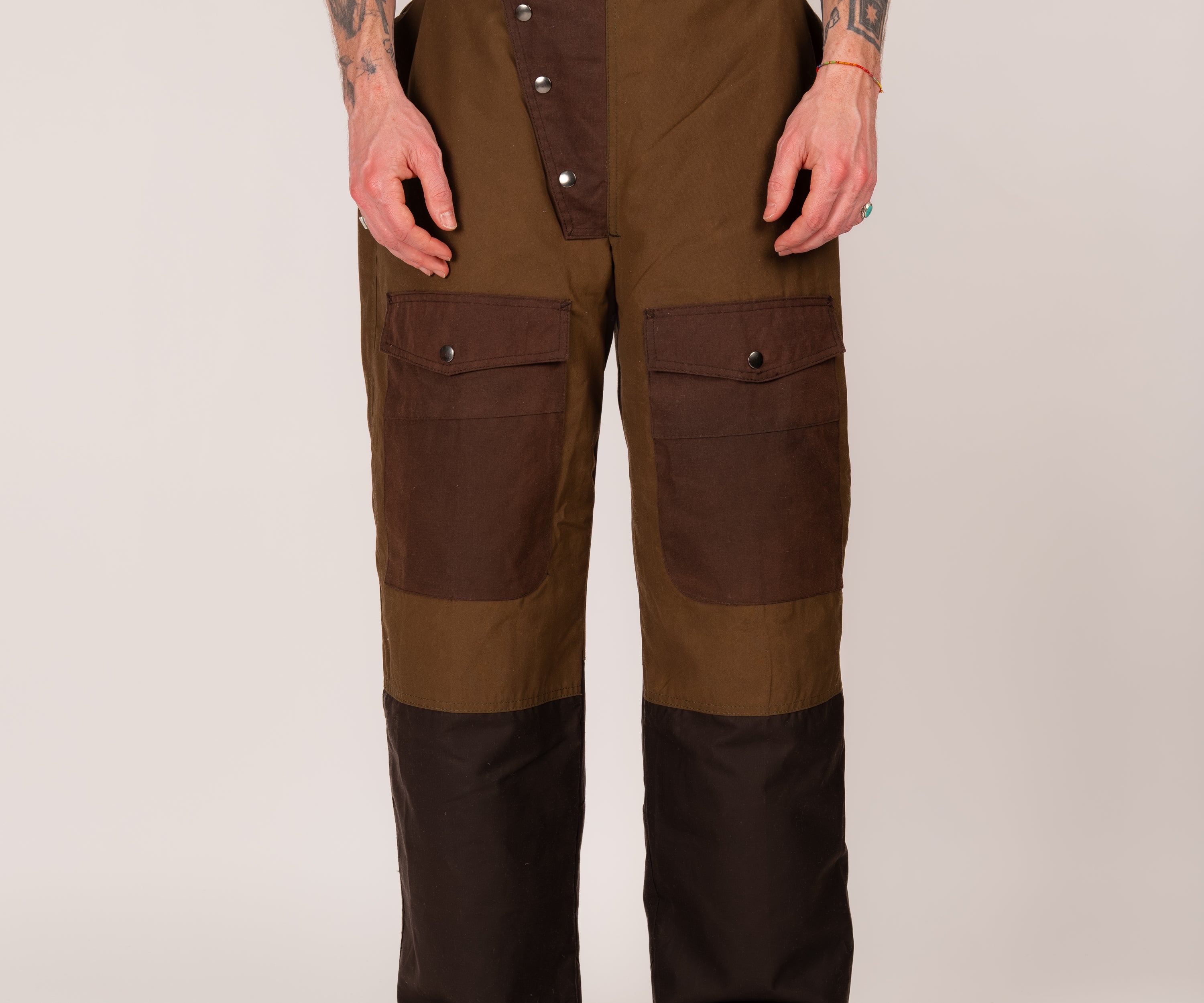 REWORK® WAX OVERPANTS - N° 021 Manteaux et vestes MARRON / TAILLE UNIQUE - BRUT Clothing