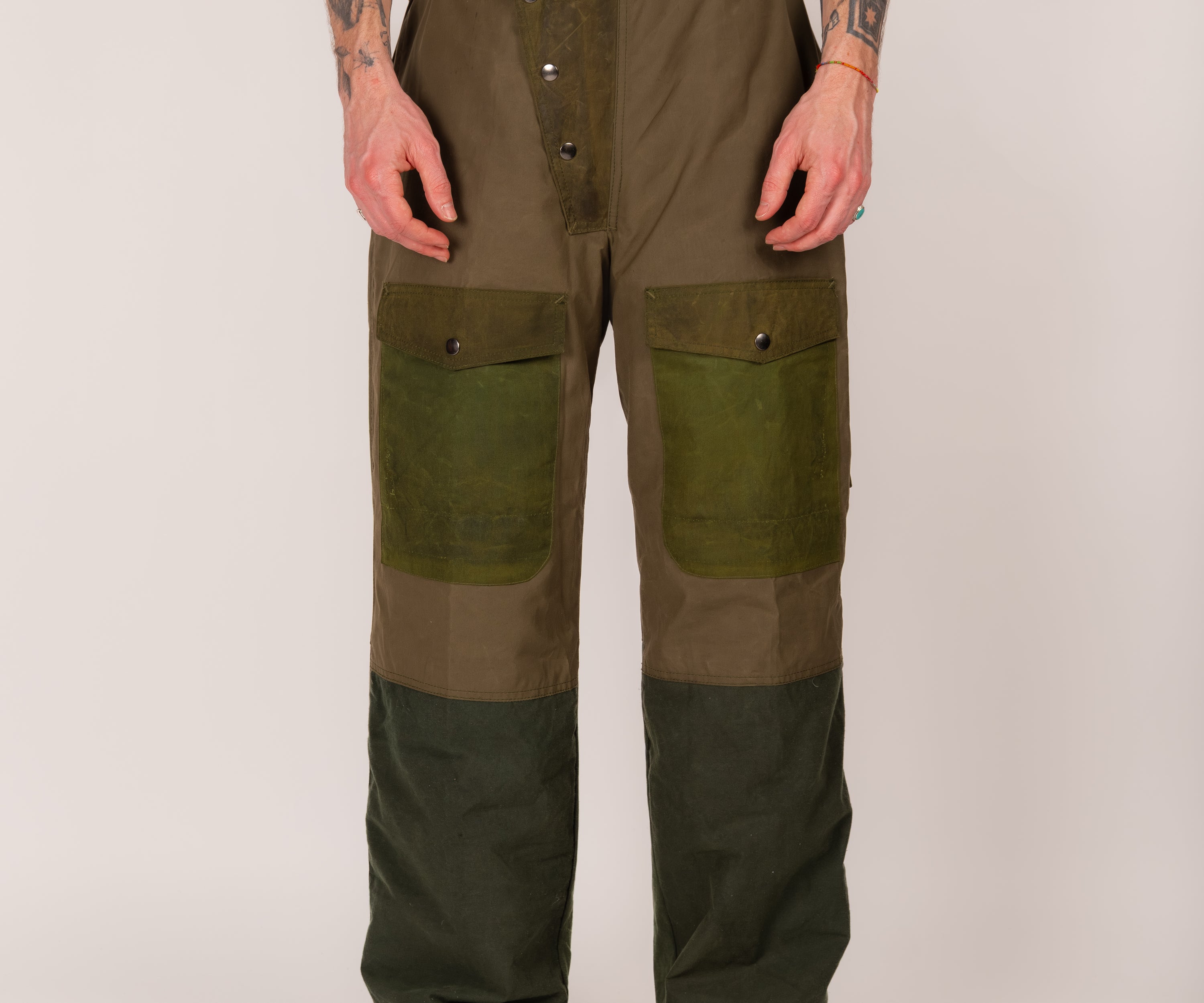 REWORK® WAX OVERPANTS - N° 016 Manteaux et vestes VERT / TAILLE UNIQUE - BRUT Clothing