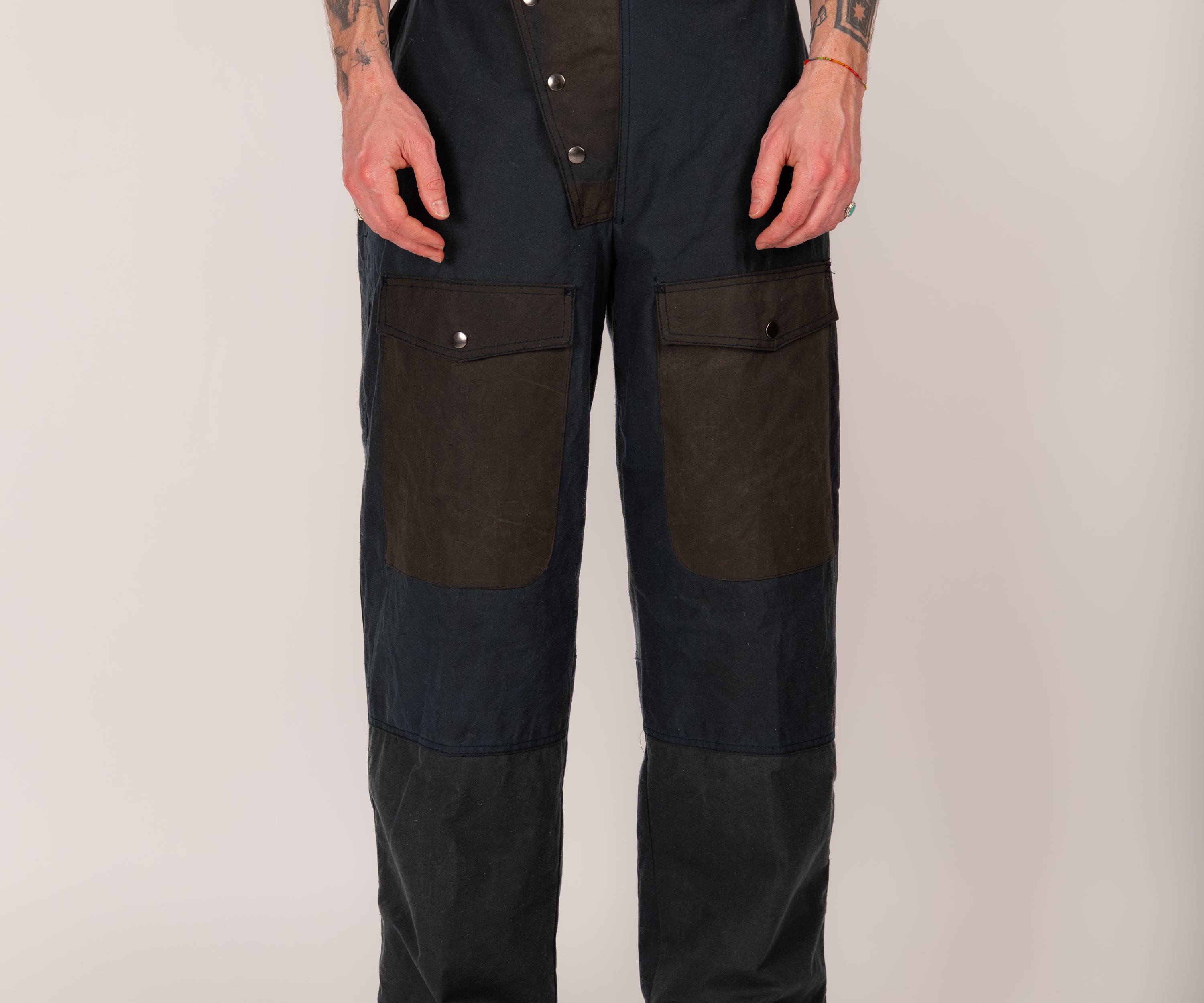 REWORK® WAX OVERPANTS - N° 002 Manteaux et vestes BLEU / TAILLE UNIQUE - BRUT Clothing