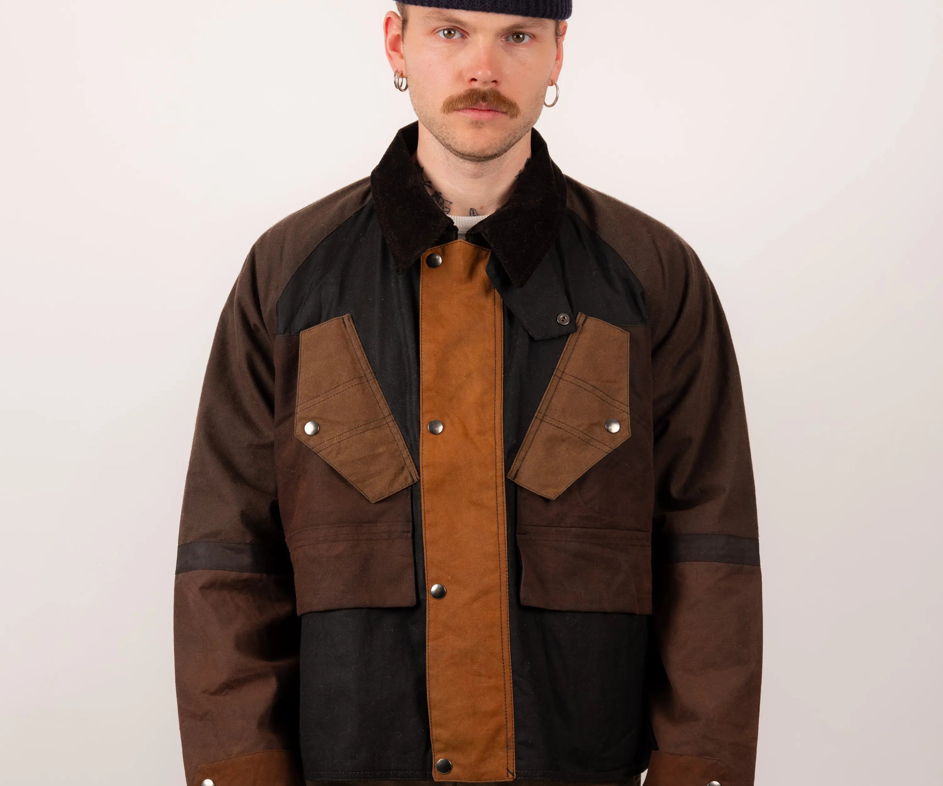 REWORK® TACTICAL WAX JACKET - N° 009 Coats & Jackets MEDIUM / BROWN - BRUT Clothing