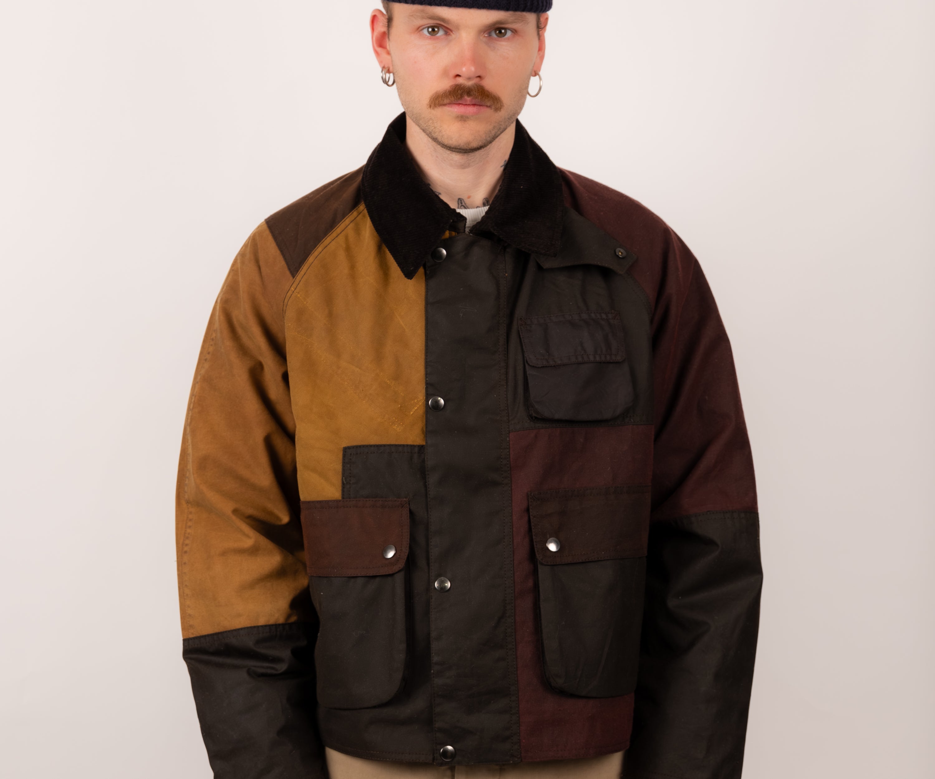 REWORK® FLY WAX JACKET - N° 026 Manteaux et vestes TAILLE MEDIUM / MARRON - BRUT Clothing