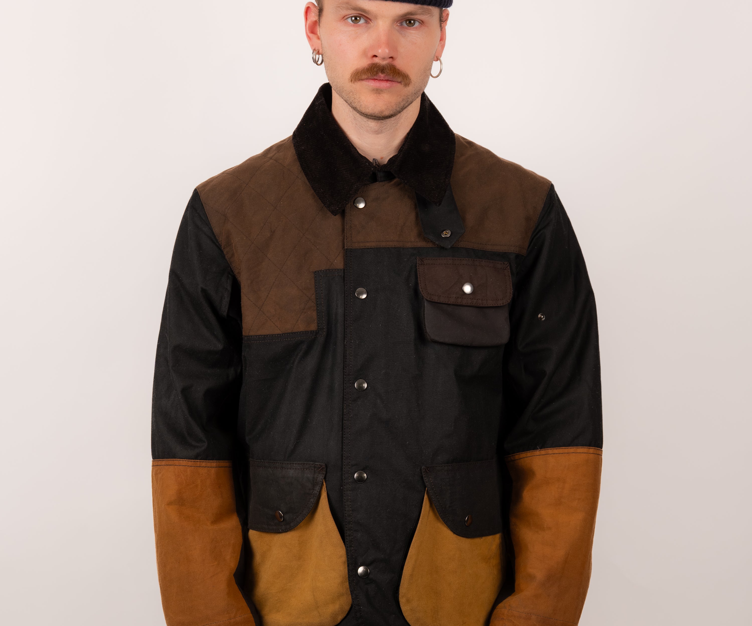REWORK® STORMFISHER WAX JACKET - N° 041 Coats & Jackets X-LARGE / BROWN - BRUT Clothing