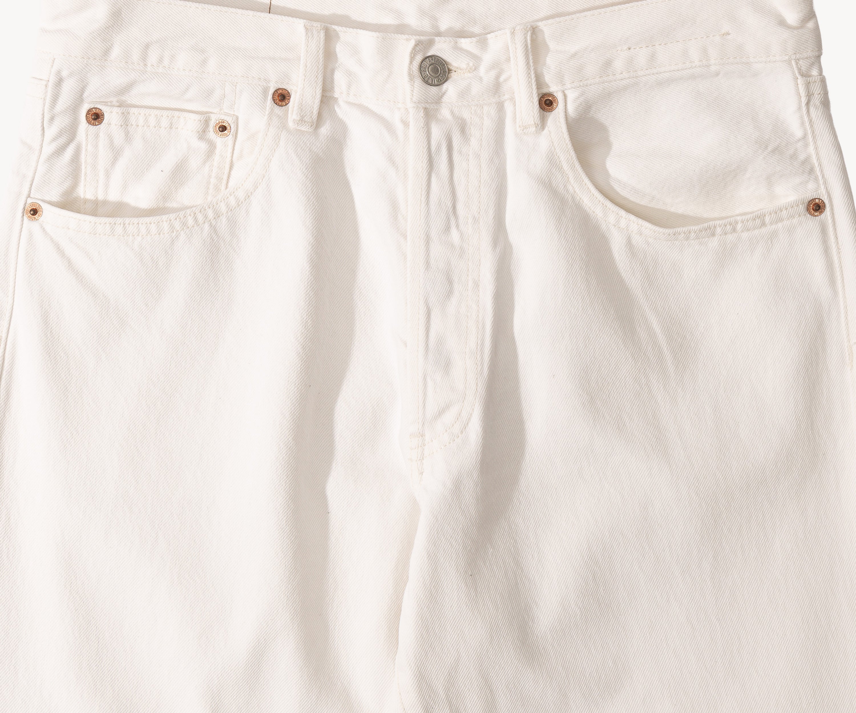 THE NATURAL DENIM Pants US26 / FR36 / WHITE - BRUT Clothing