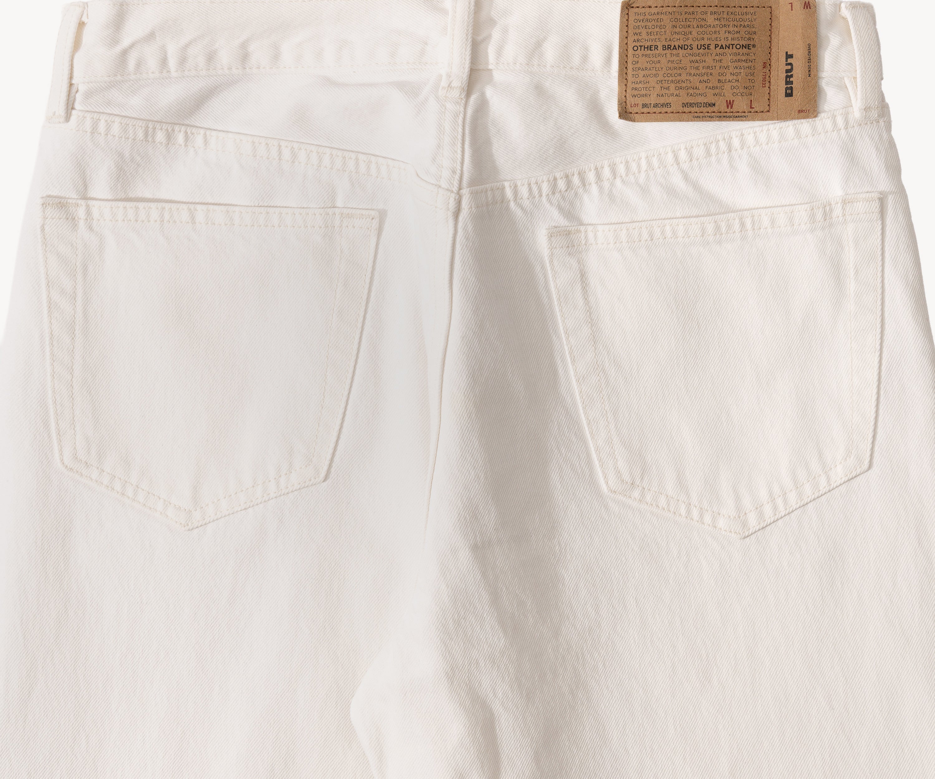THE NATURAL DENIM Pants US26 / FR36 / WHITE - BRUT Clothing