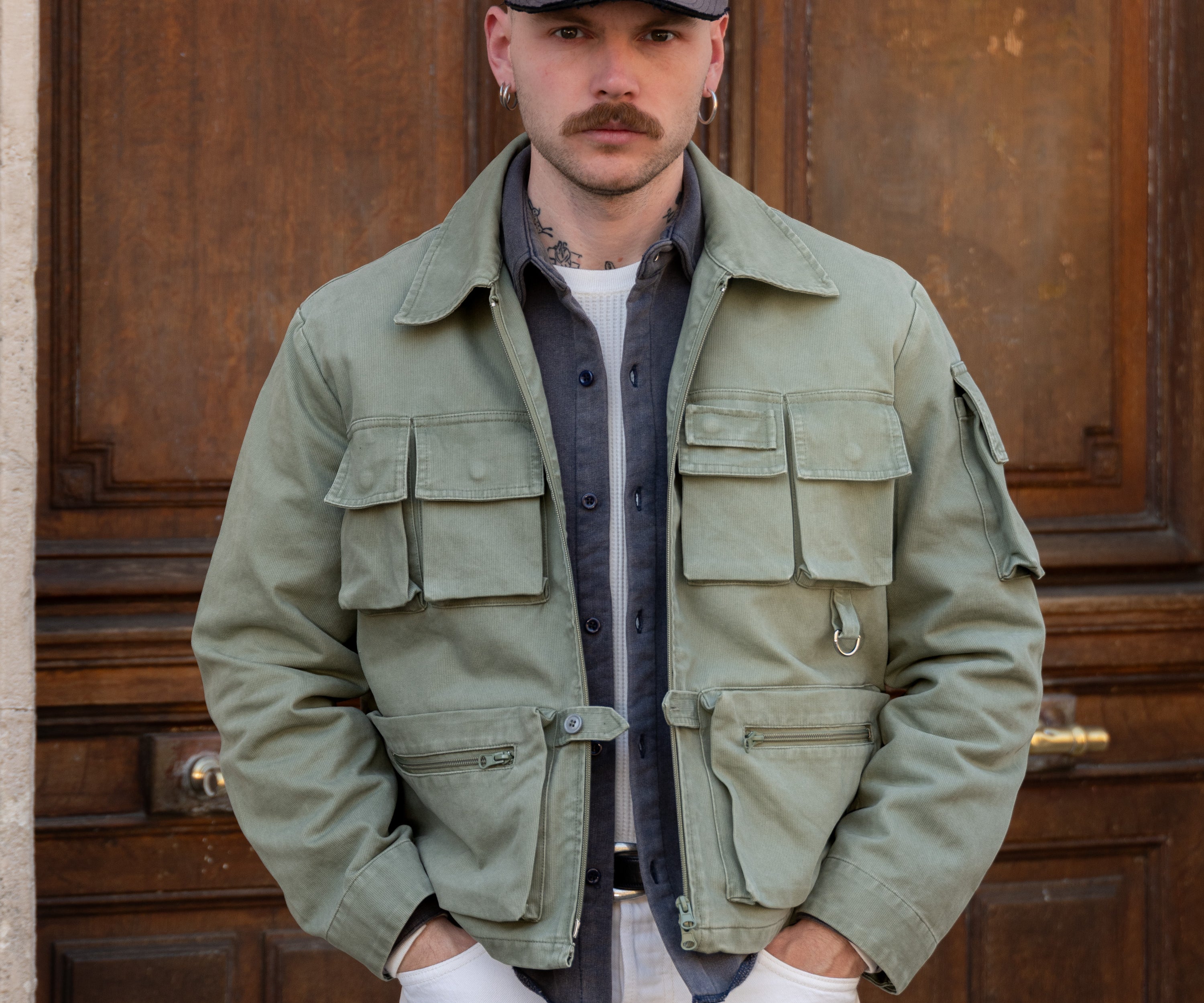 THE REEL JACKET Manteaux et vestes X-SMALL / VERT GRIS - BRUT Clothing