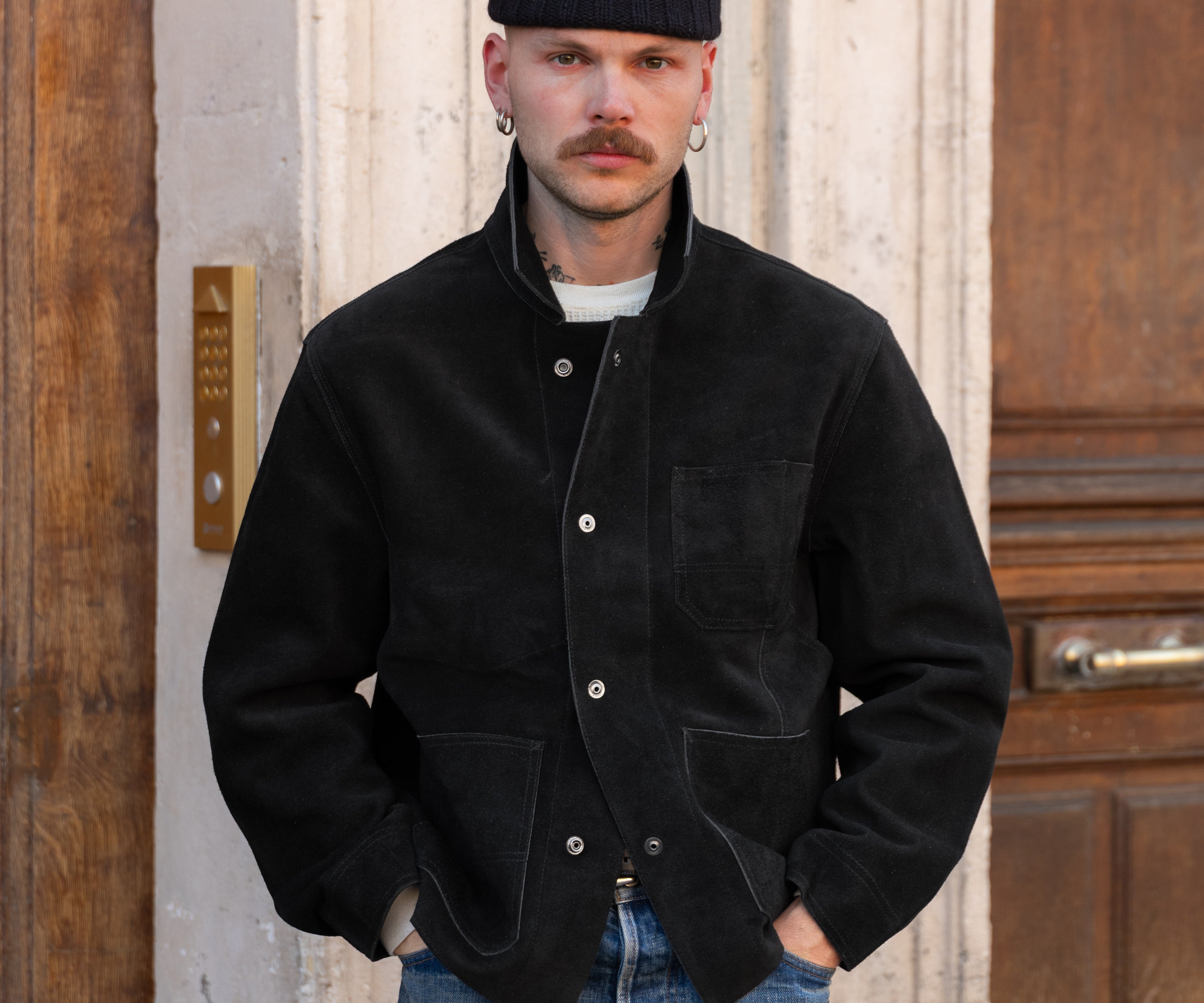 THE LEATHER TOOLS JACKET Manteaux et vestes TAILLE S / NOIR - BRUT Clothing