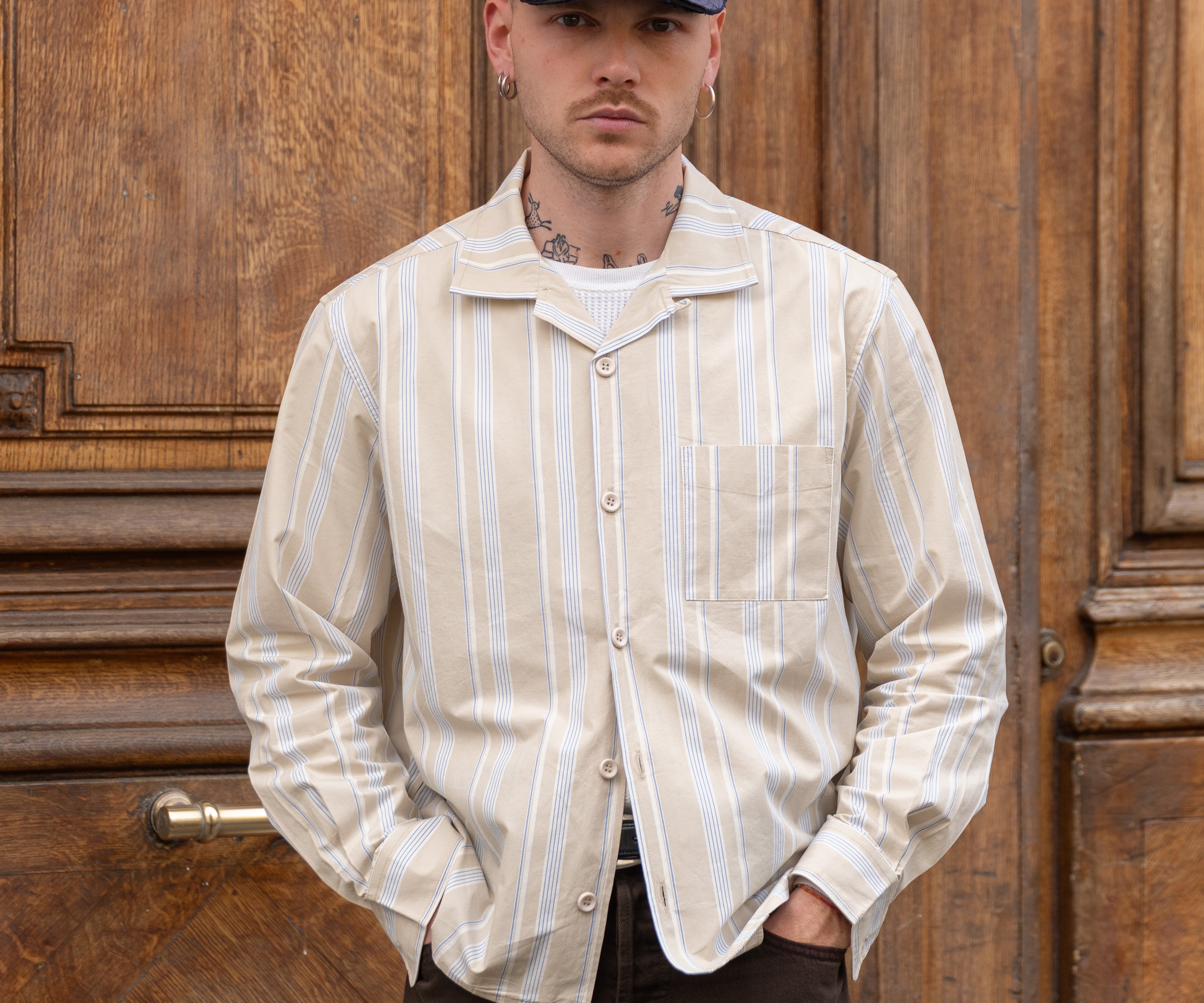 THE RETIREE SHIRT Chemises XS / BEIGE - BRUT Clothing