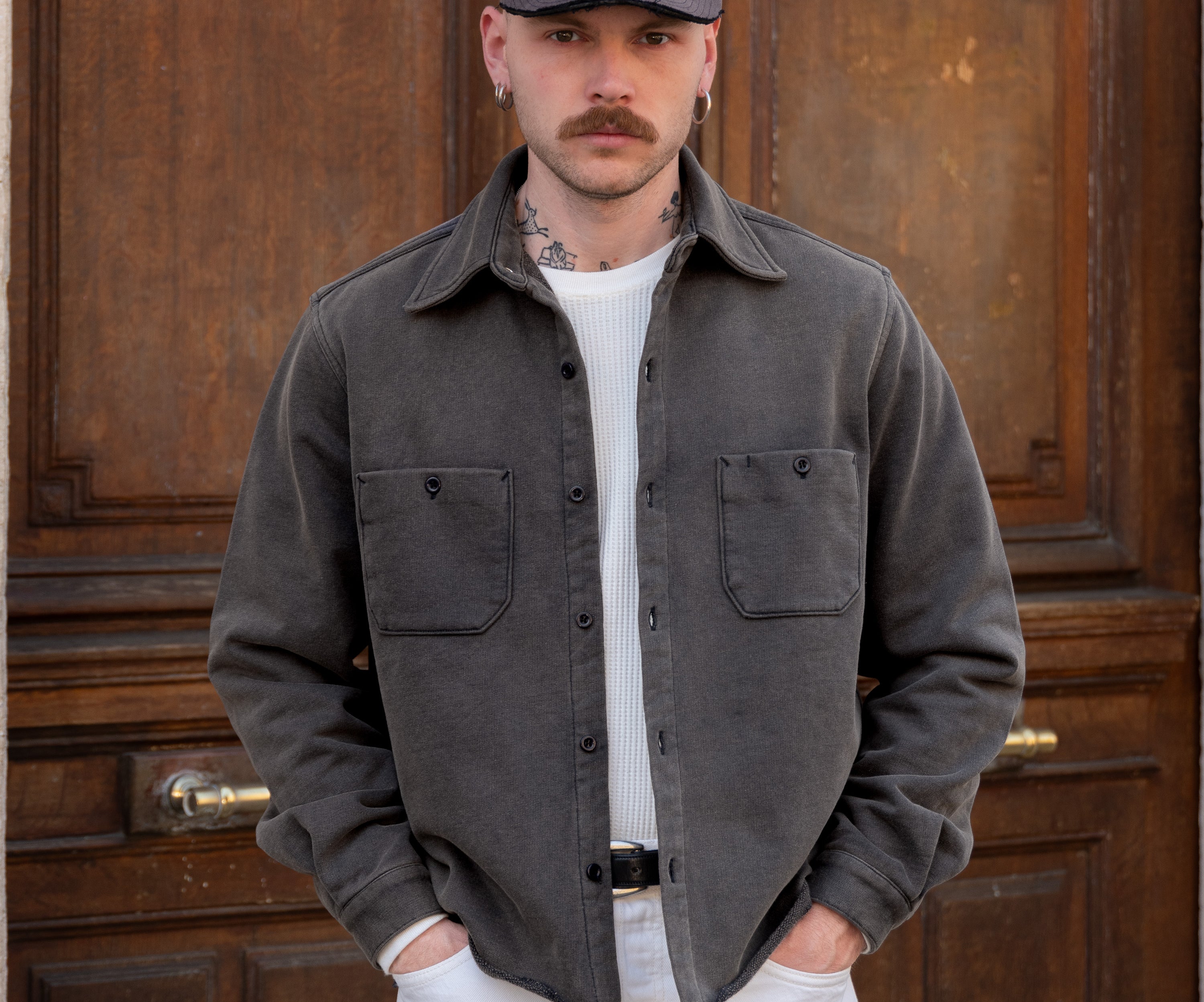 THE STATION SHIRT Shirts X-SMALL / NAVY - BRUT Clothing