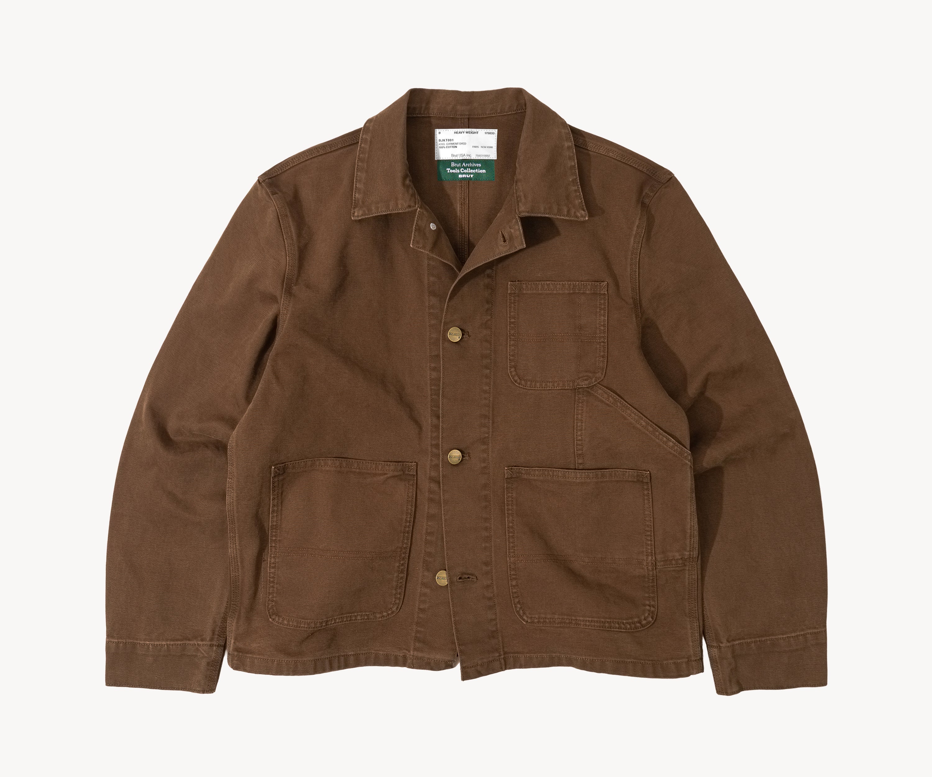 THE TOOLS JACKET Manteaux et vestes XS / TOILE MARRON - BRUT Clothing