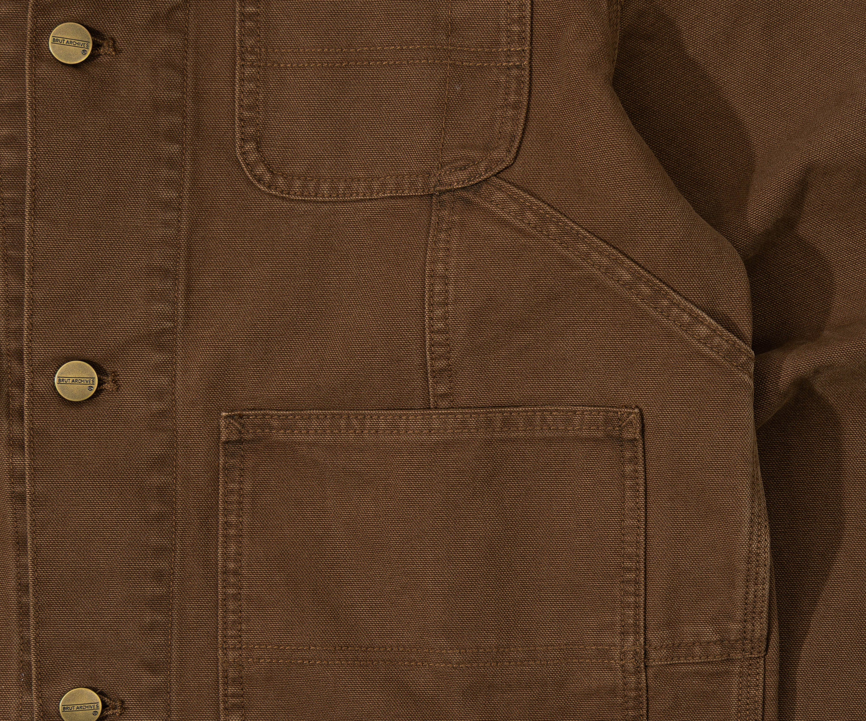 THE TOOLS JACKET Coats & Jackets X-SMALL / BROWN CANVAS - BRUT Clothing