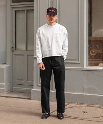 THE BEST LONG SLEEVES POCKET T-SHIRT - WHITE | BRUT Clothing