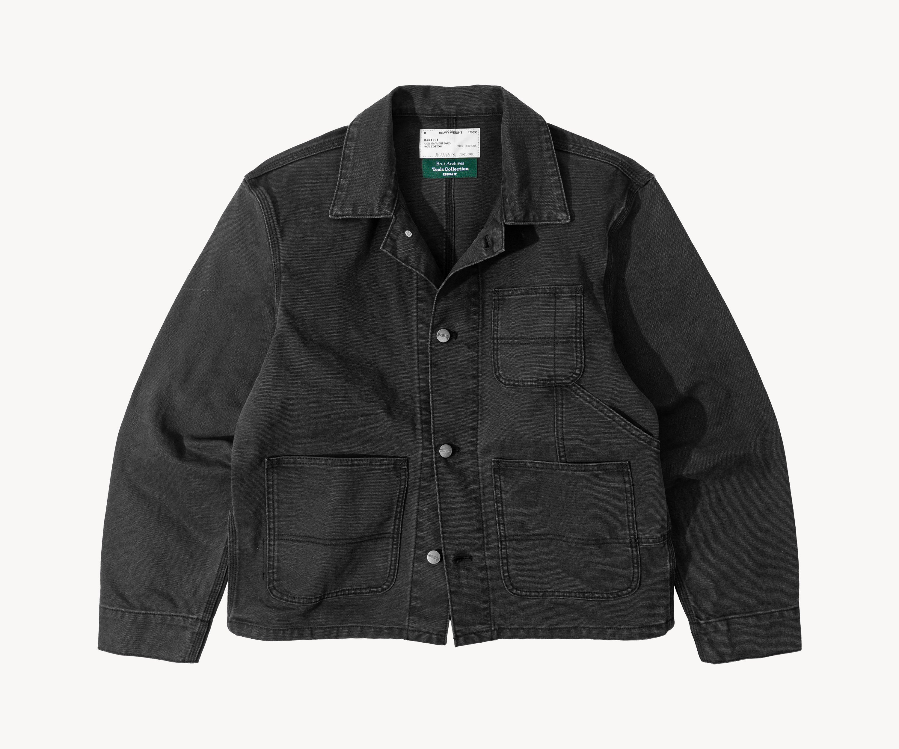 THE TOOLS JACKET Coats & Jackets X-SMALL / BLACK CANVAS - BRUT Clothing