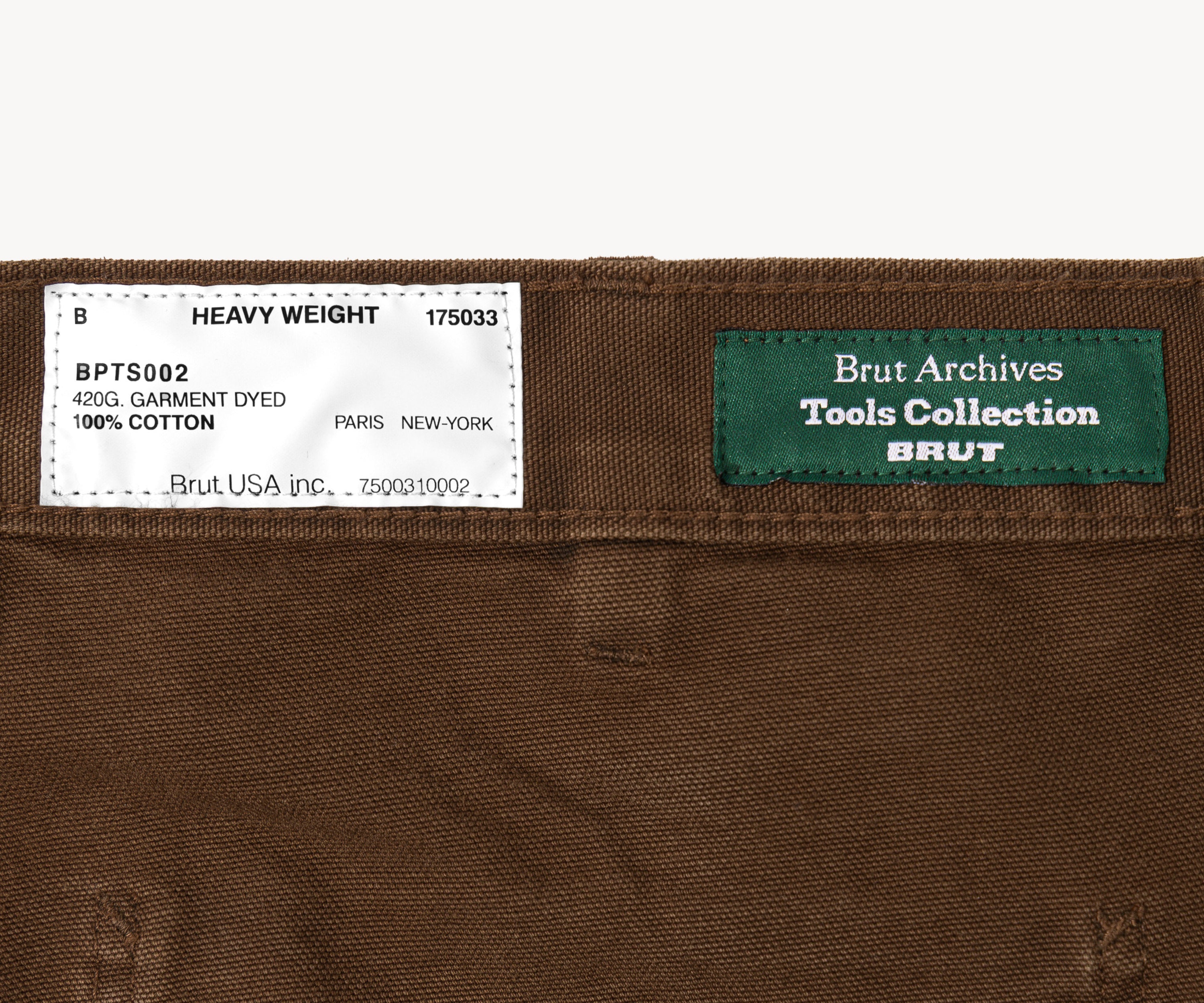 THE TOOLS PANTS Pants US26 / FR36 / BROWN CANVAS - BRUT Clothing