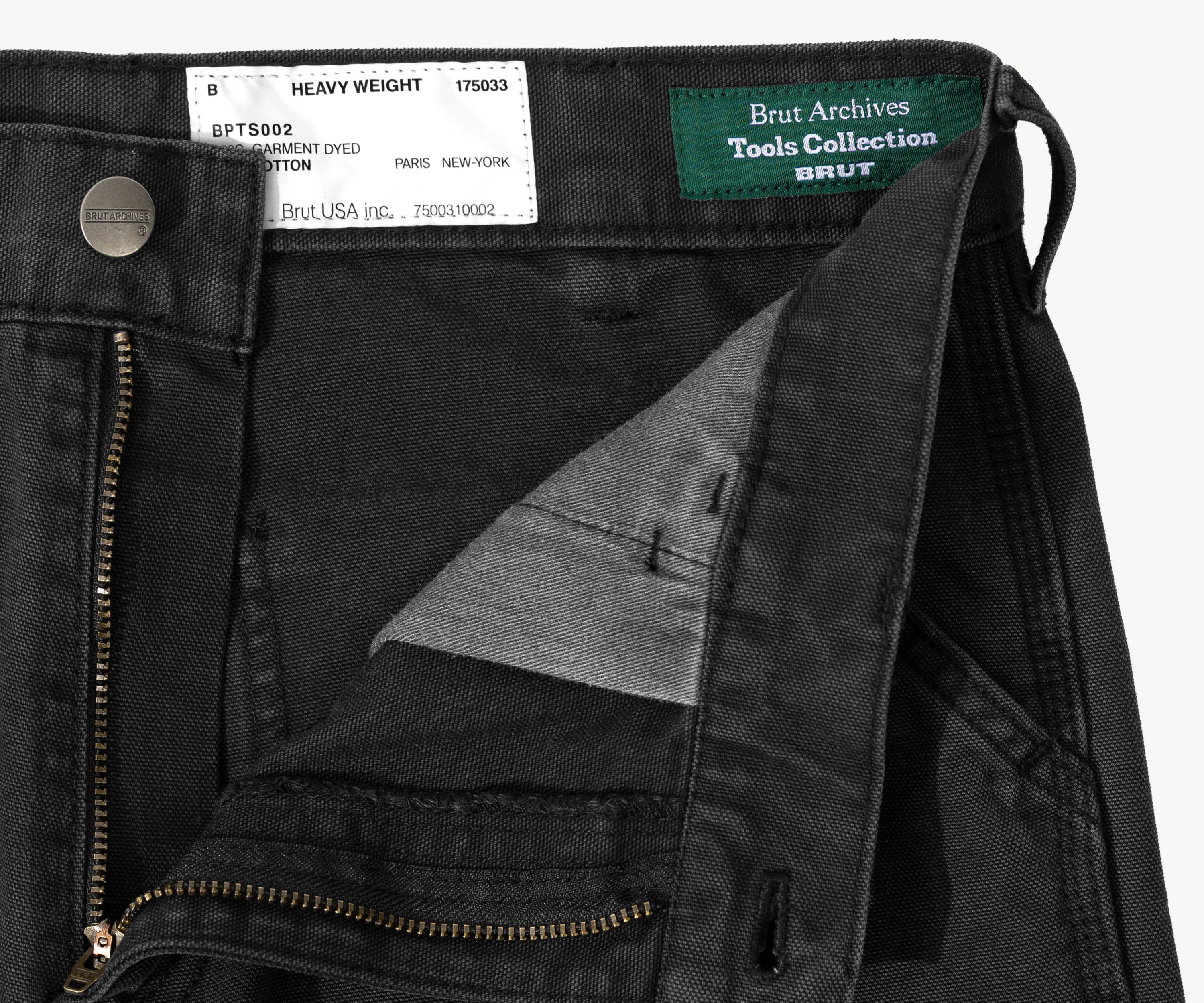 THE TOOLS PANTS Pants US26 / FR36 / BLACK CANVAS - BRUT Clothing