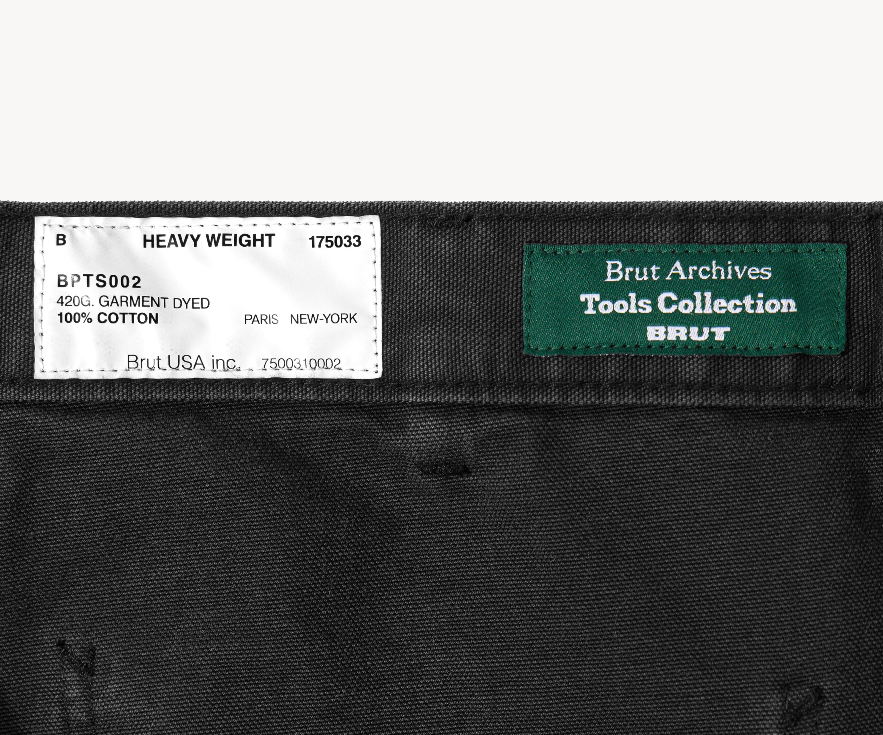THE TOOLS PANTS Pants US26 / FR36 / BLACK CANVAS - BRUT Clothing