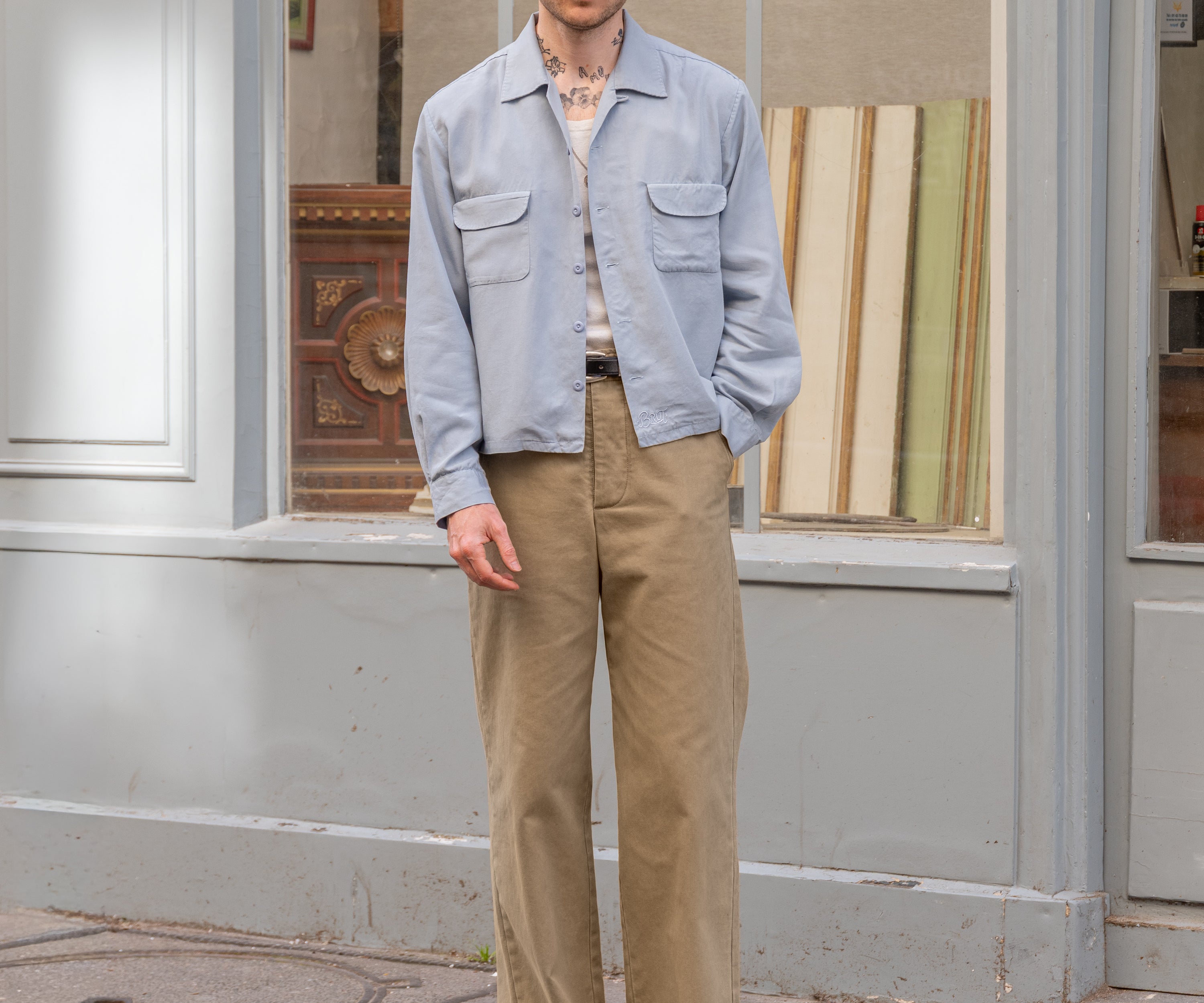 THE UNIFORM CHINO PANTS Taille US 26 / FR 36 / BEIGE - BRUT Clothing