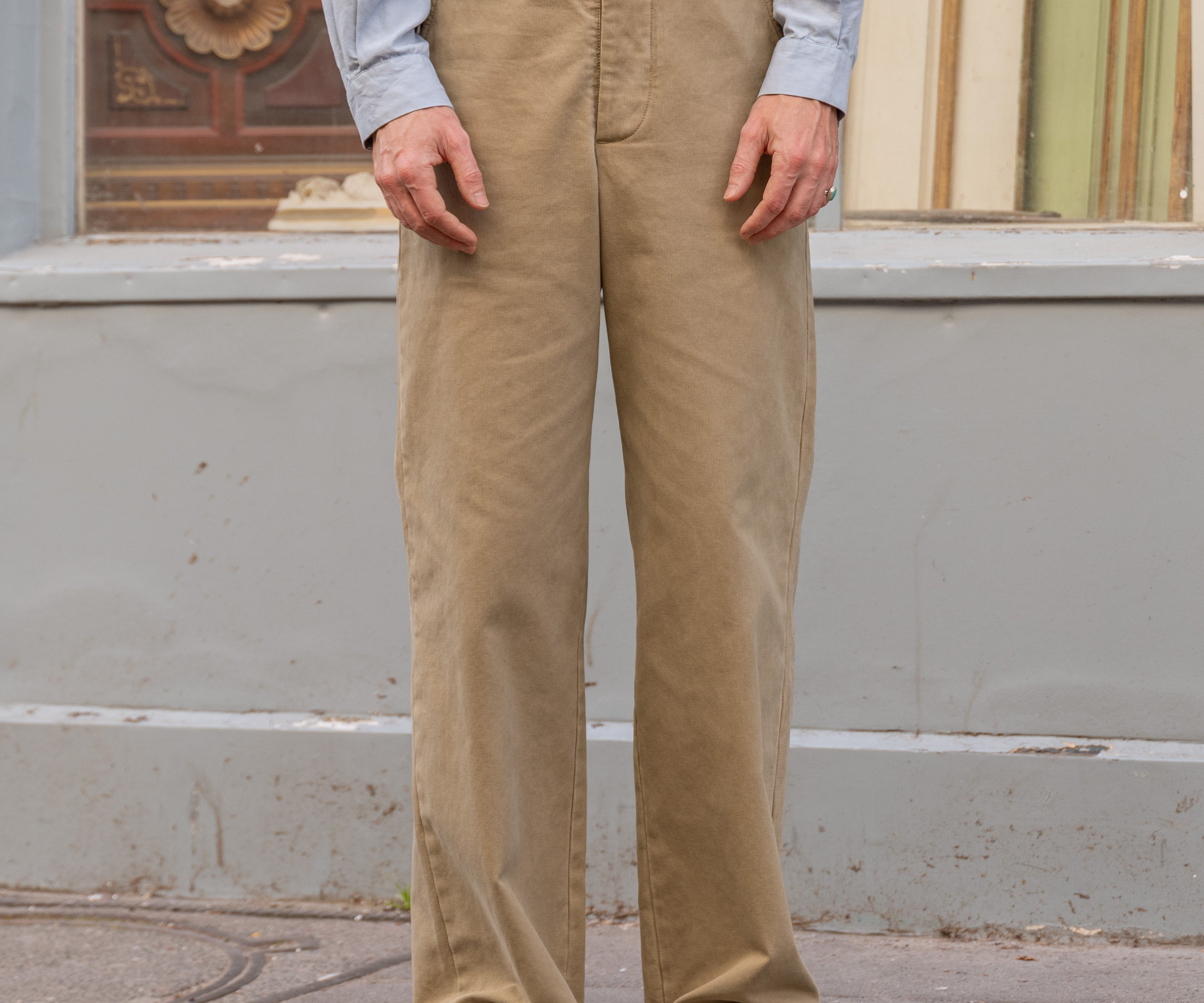 THE UNIFORM CHINO PANTS Taille US 26 / FR 36 / BEIGE - BRUT Clothing