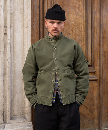 Alpine Jacket Olive Green Boxy Cropped Workwear | BRUT  BRUT Clothing