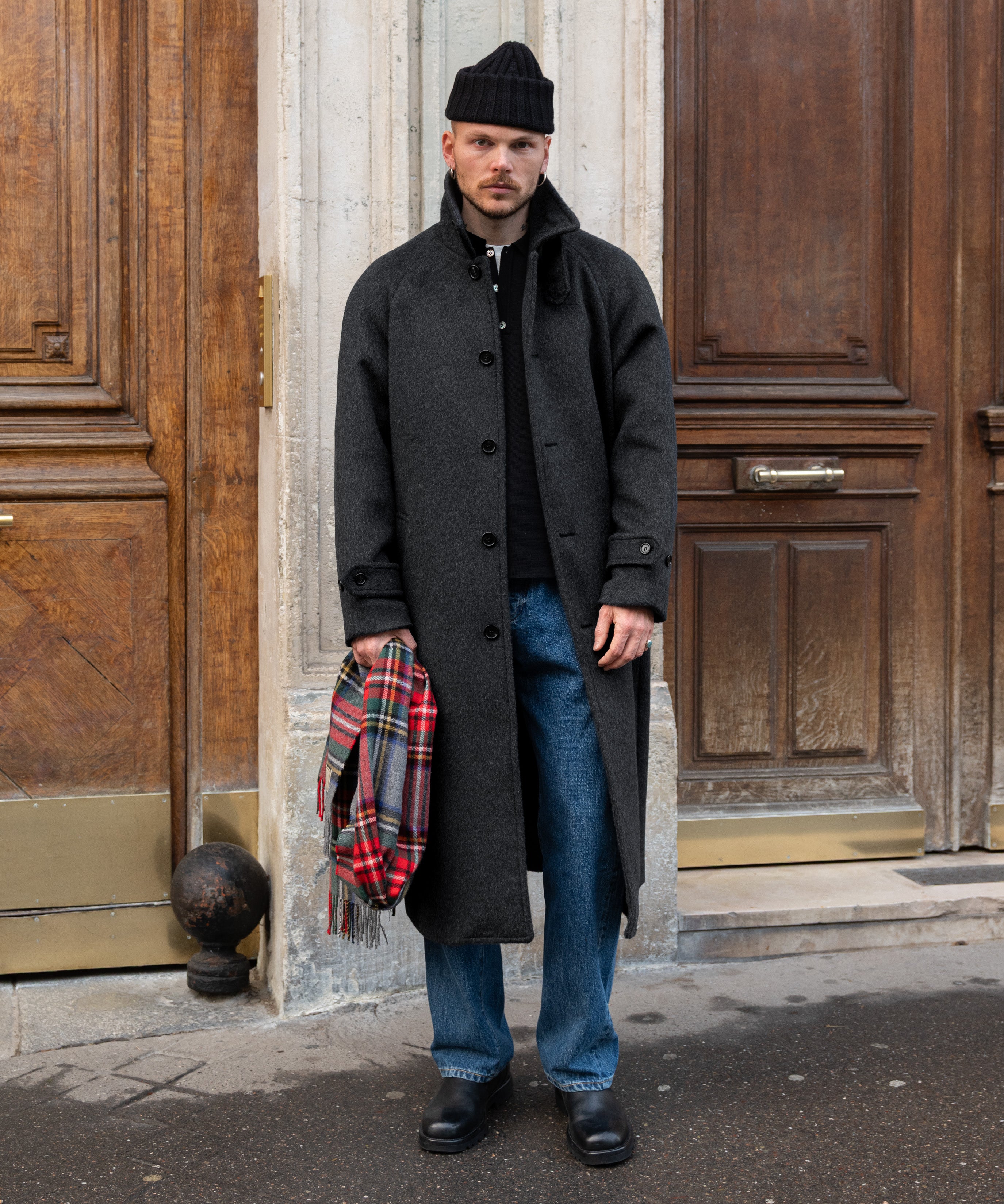 ジャケット・アウター 90s archive Italy long balmacaan coat THE BALMACAAN COAT - DARK GREY | BRUT CLOTHING | Worldwide