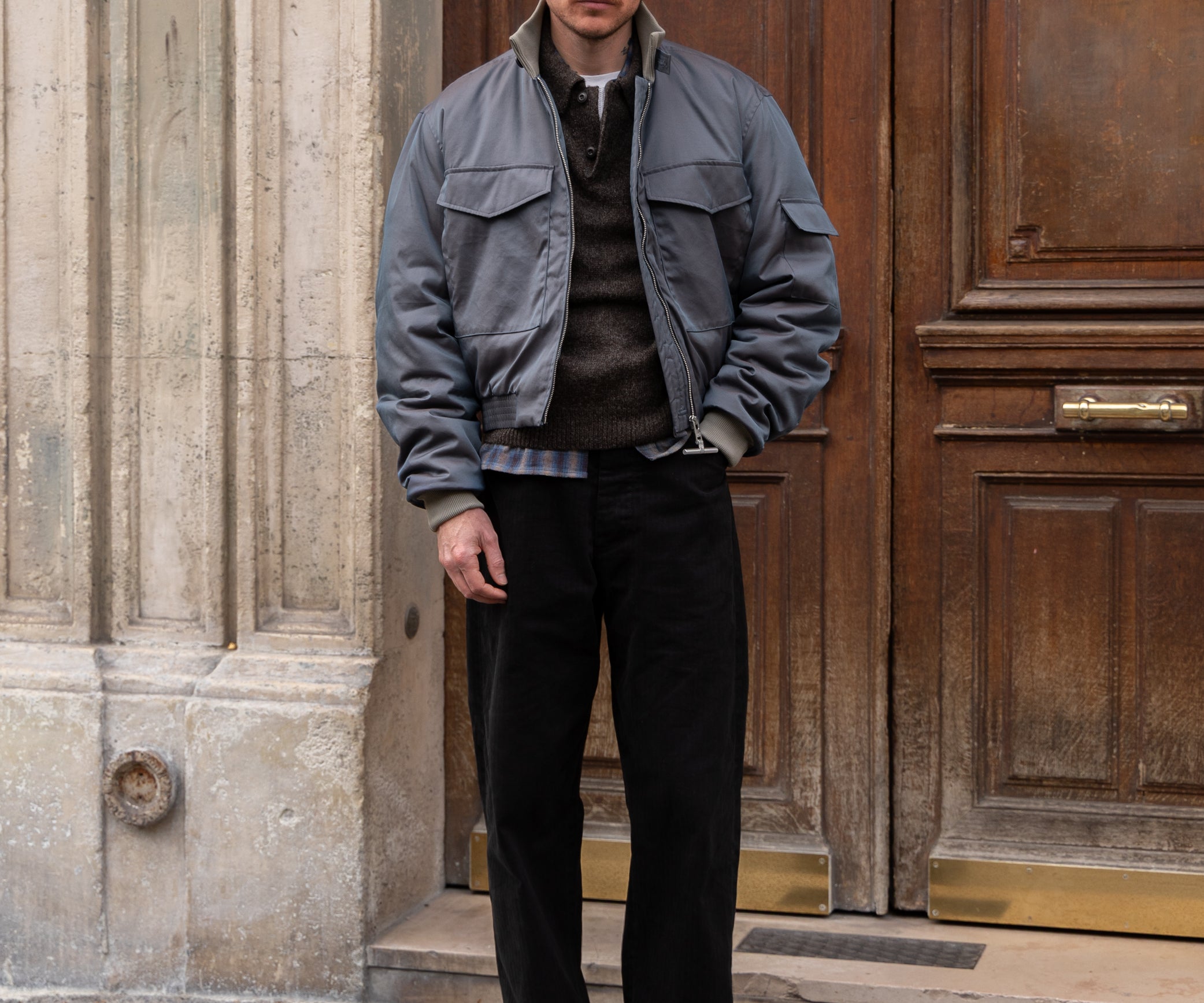 THE LUNAR JACKET Coats & Jackets X-SMALL / GREY - BRUT Clothing