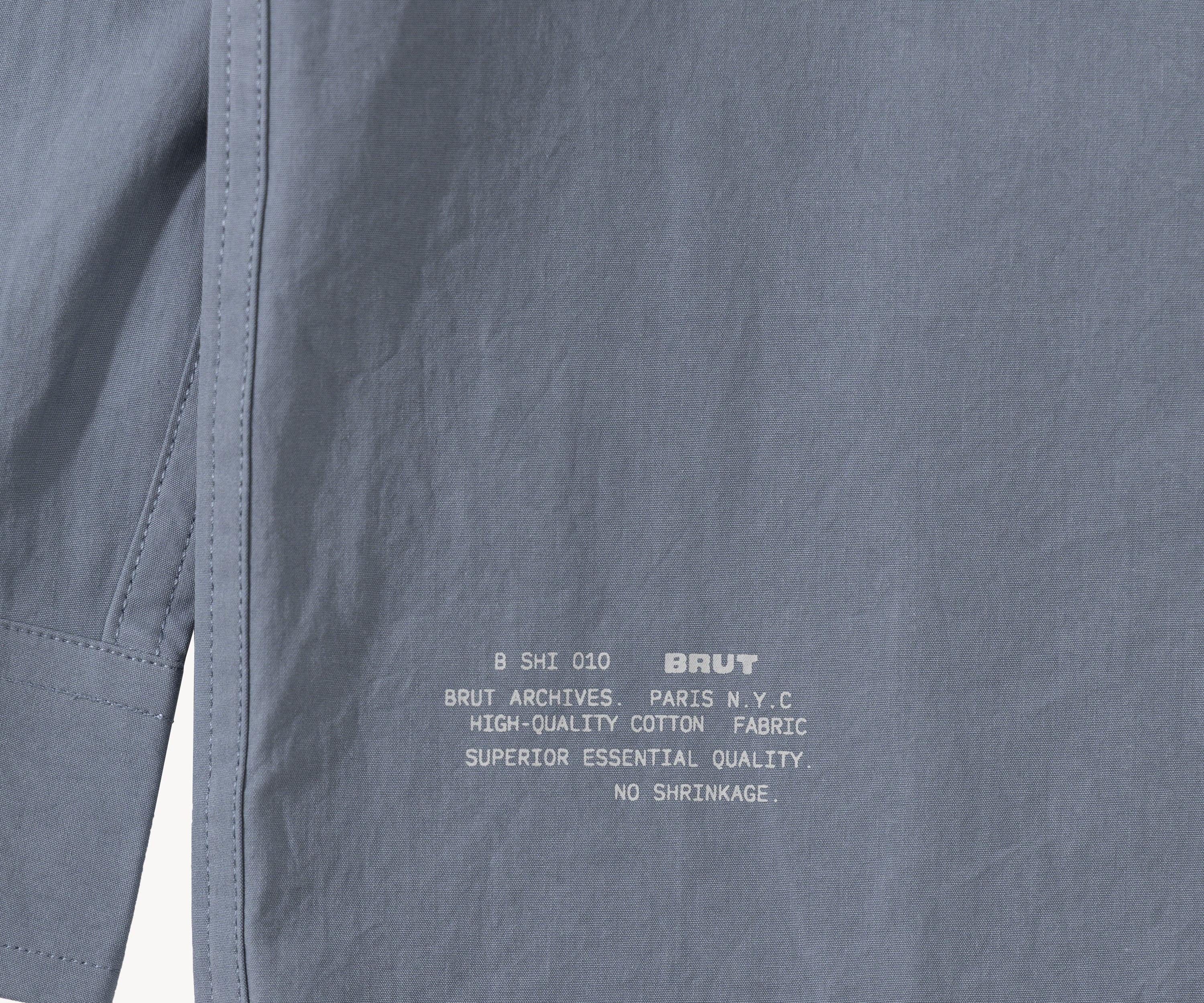 THE RETIREE POPLIN SHIRT Shirts X-SMALL / BLUE - BRUT Clothing