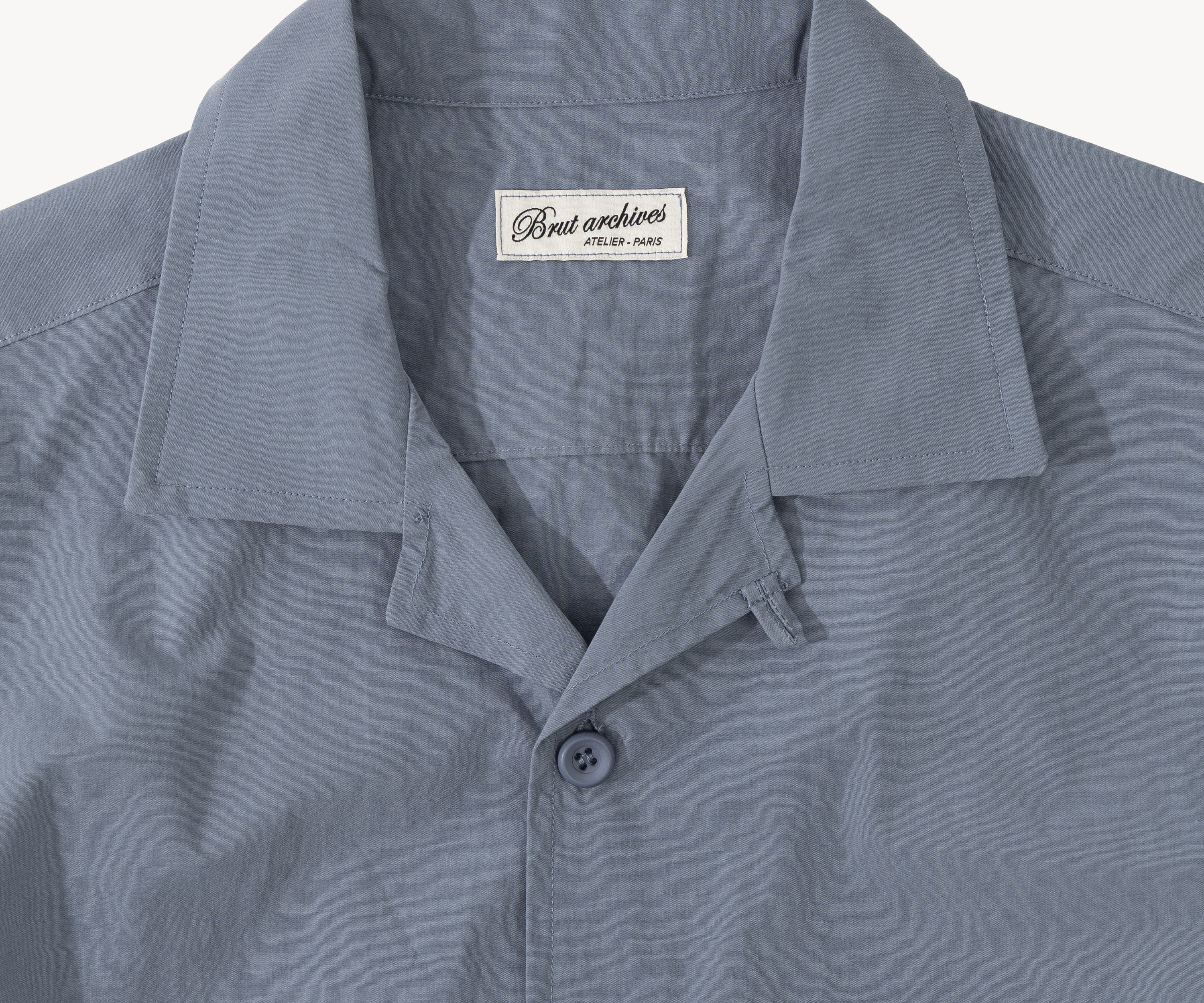 THE RETIREE POPLIN SHIRT Shirts X-SMALL / BLUE - BRUT Clothing