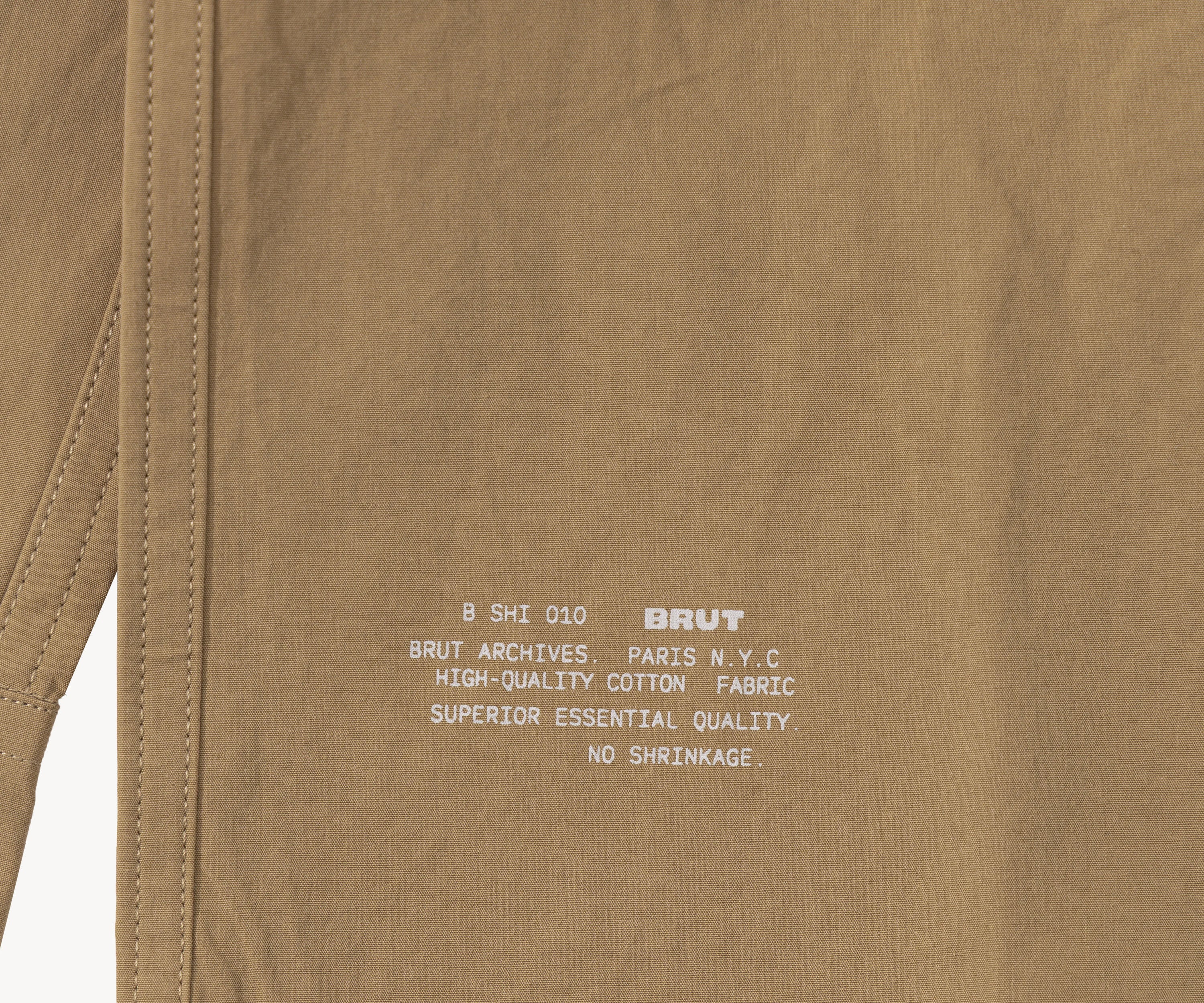 THE RETIREE POPLIN SHIRTChemises XS / KHAKI - BRUT Clothing