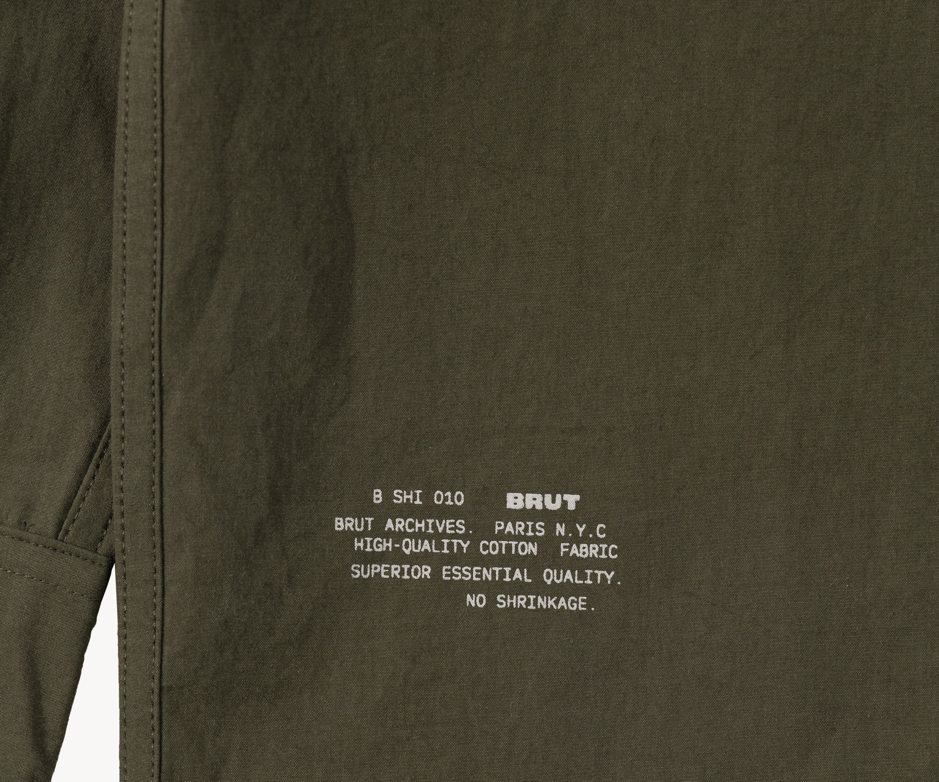 THE RETIREE POPLIN SHIRT Chemises XS / OLIVE FONCÉ - BRUT Clothing