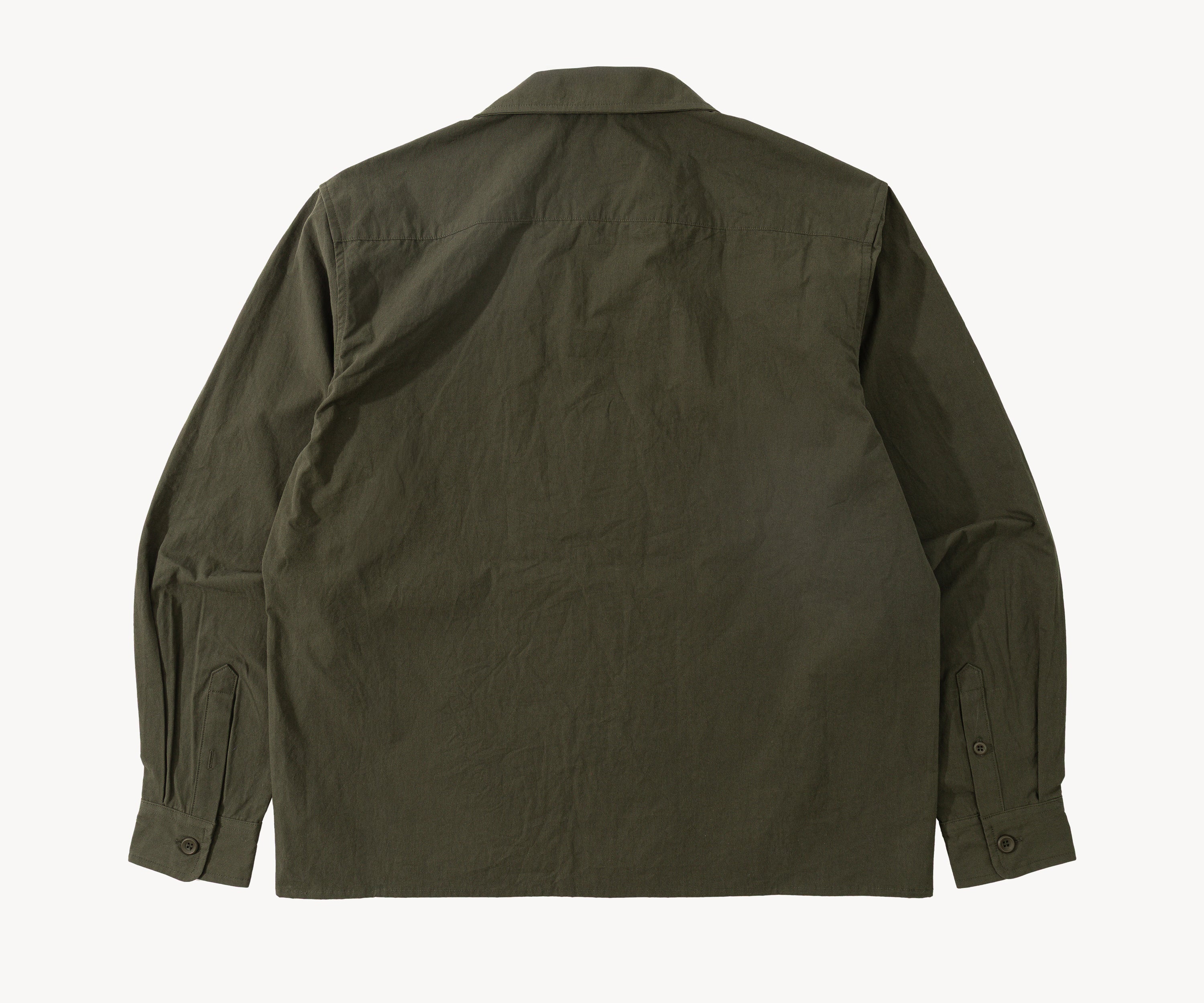THE RETIREE POPLIN SHIRT Chemises XS / OLIVE FONCÉ - BRUT Clothing