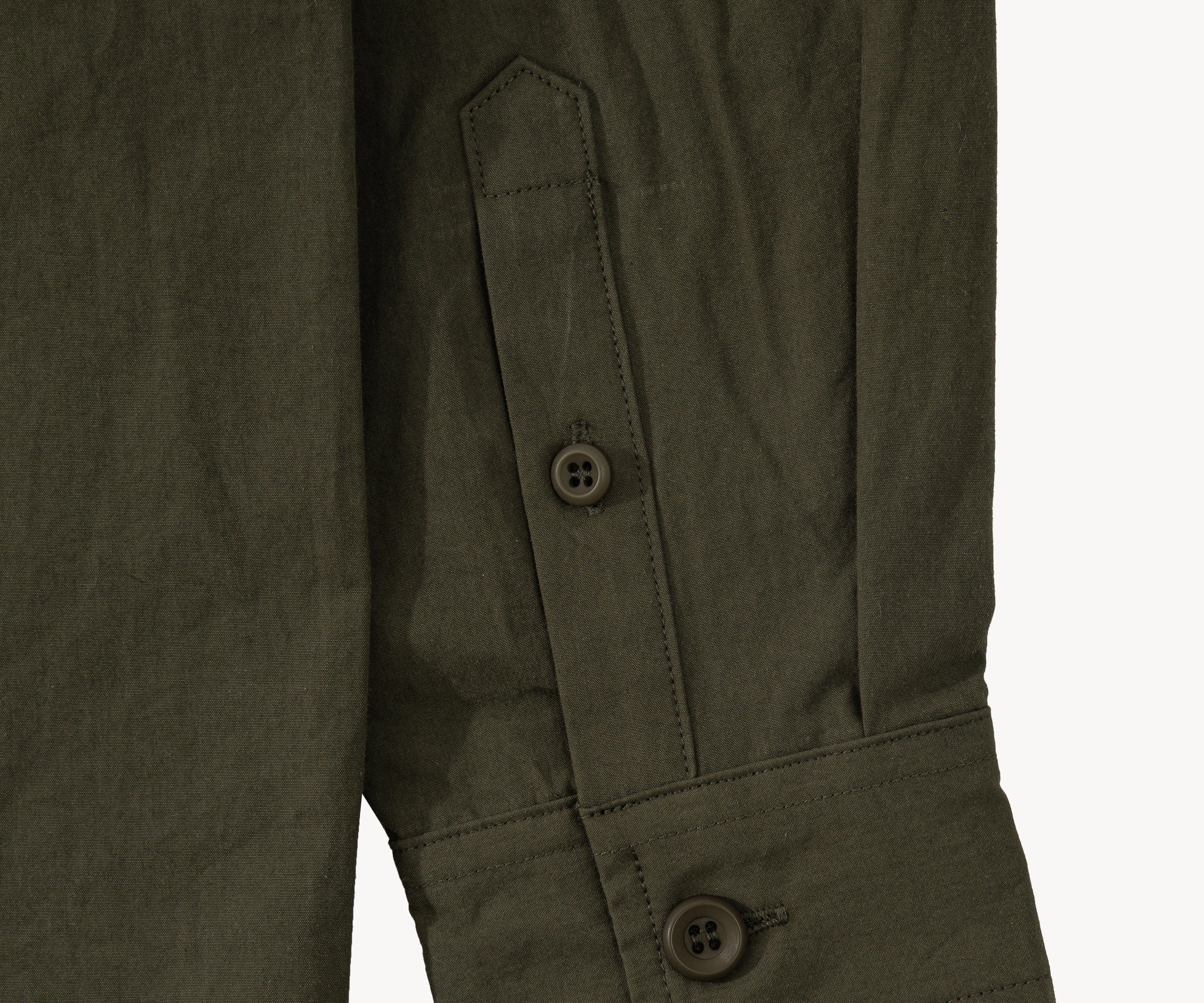 THE RETIREE POPLIN SHIRT Chemises XS / OLIVE FONCÉ - BRUT Clothing